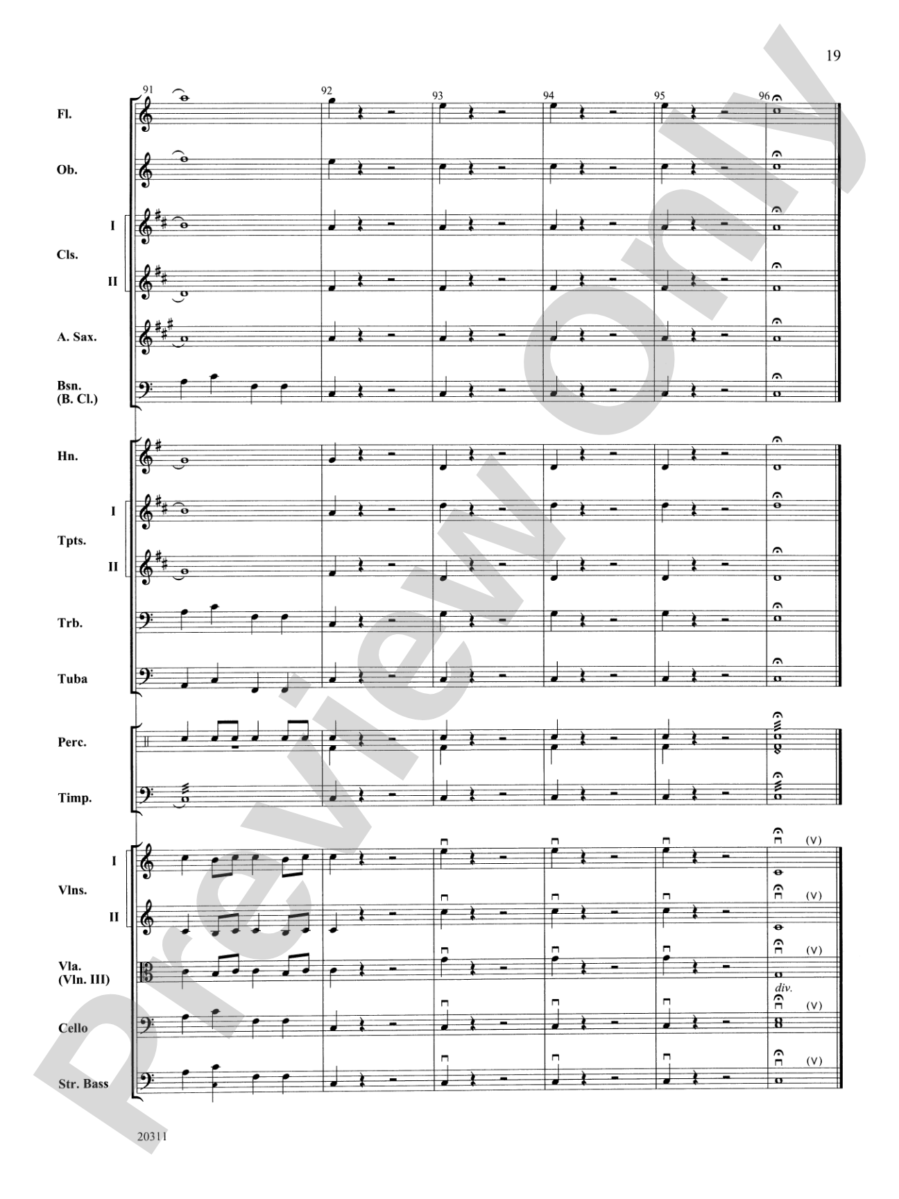 Symphony No. 1 (4th Movement ): Full Orchestra Conductor Score & Parts
