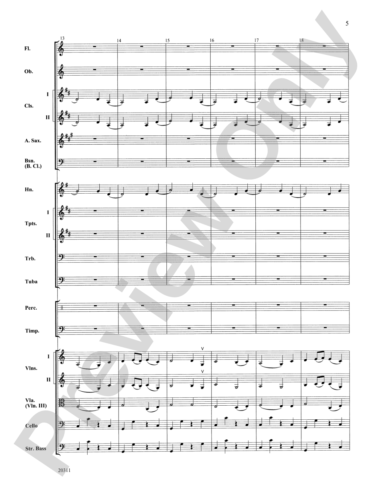 Symphony No. 1 (4th Movement ): Full Orchestra Conductor Score & Parts