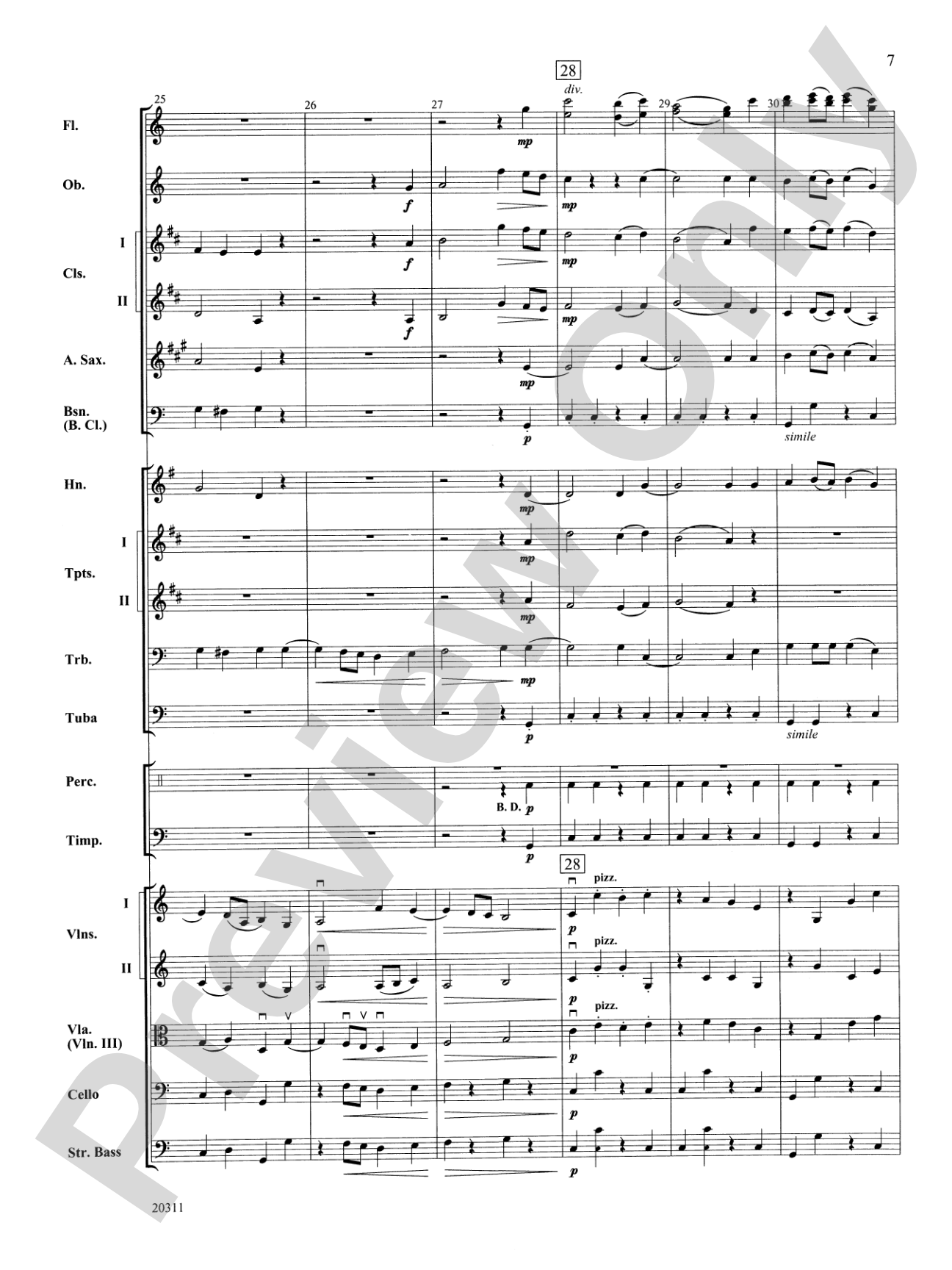 Symphony No. 1 (4th Movement ): Full Orchestra Conductor Score & Parts