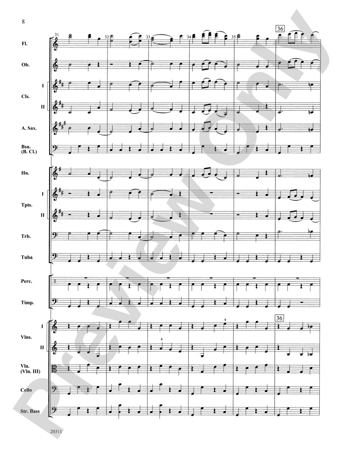 Symphony No. 1 (4th Movement ): Full Orchestra Conductor Score & Parts