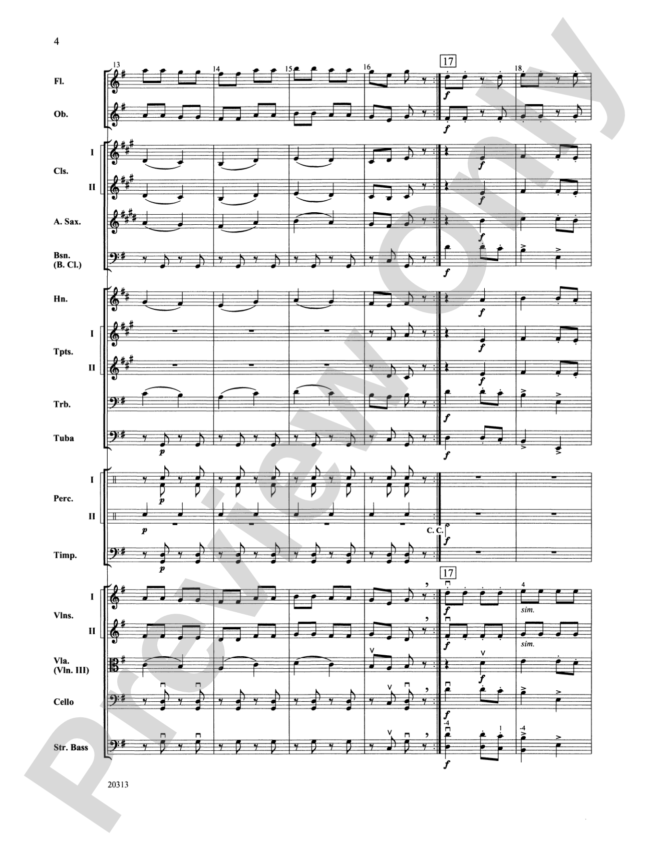 Trepak from The Nutcracker Ballet: Full Orchestra Conductor Score & Parts