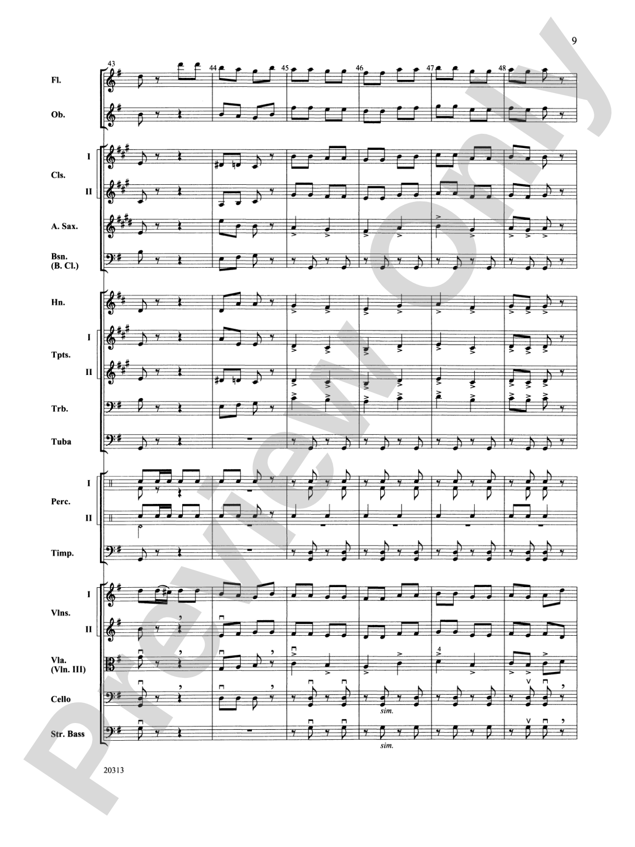 Trepak from The Nutcracker Ballet: Full Orchestra Conductor Score & Parts