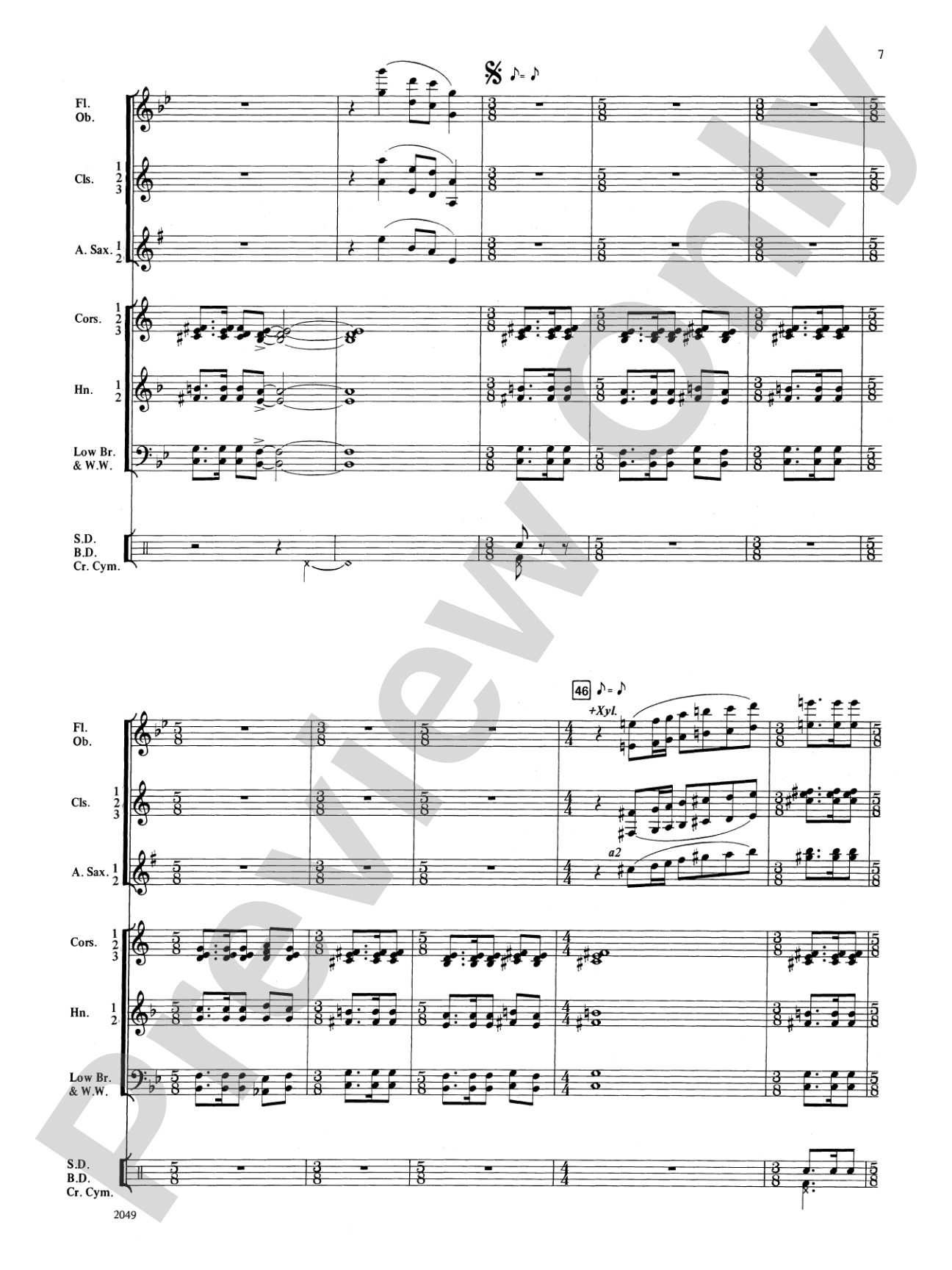 North Star Overture: Concert Band Conductor Score & Parts