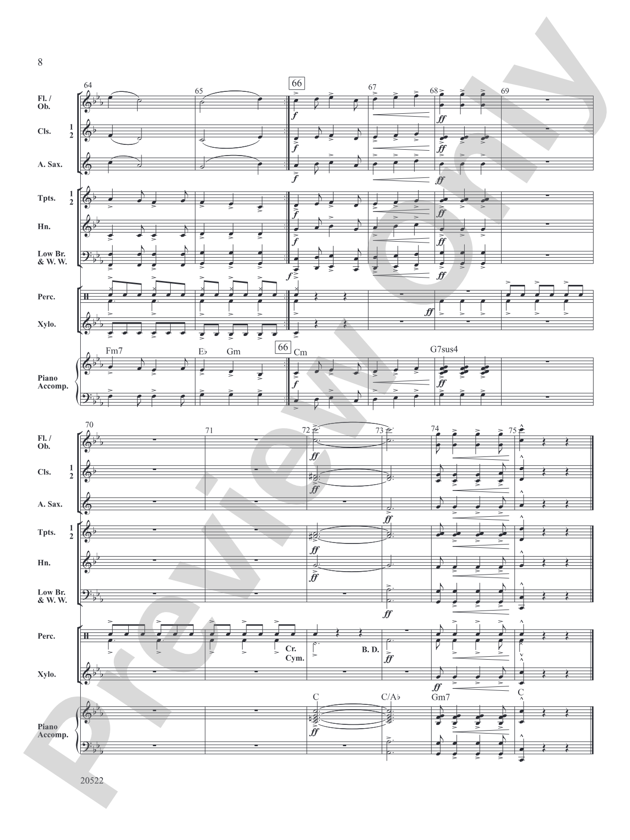 Legend of the Alhambra: Concert Band Conductor Score & Parts