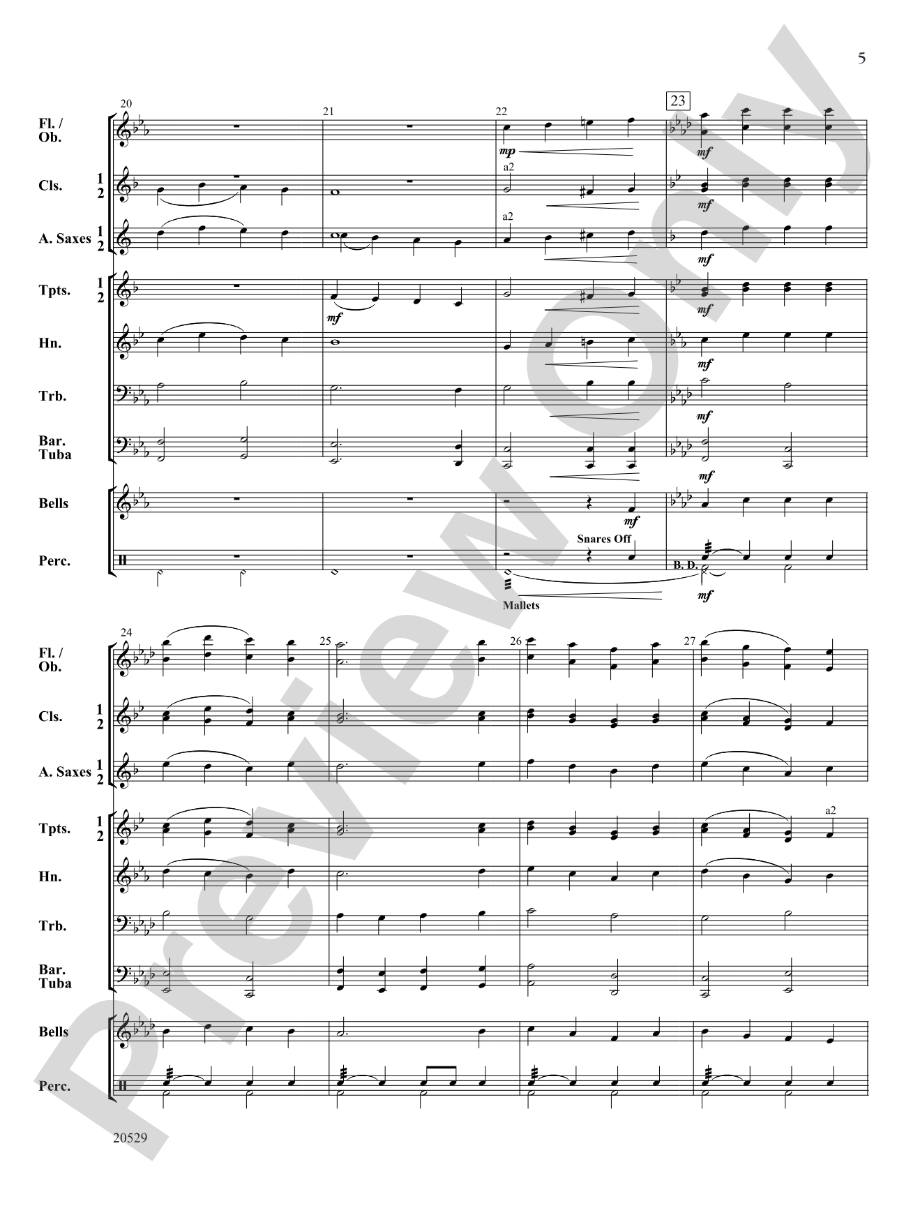 O Come to the Manger: Concert Band Conductor Score & Parts