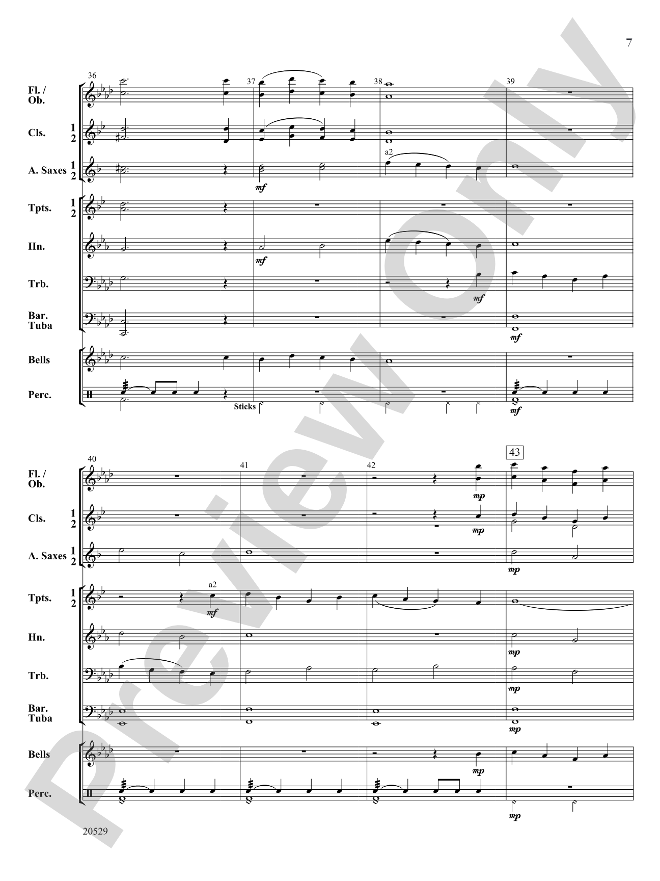 O Come to the Manger: Concert Band Conductor Score & Parts
