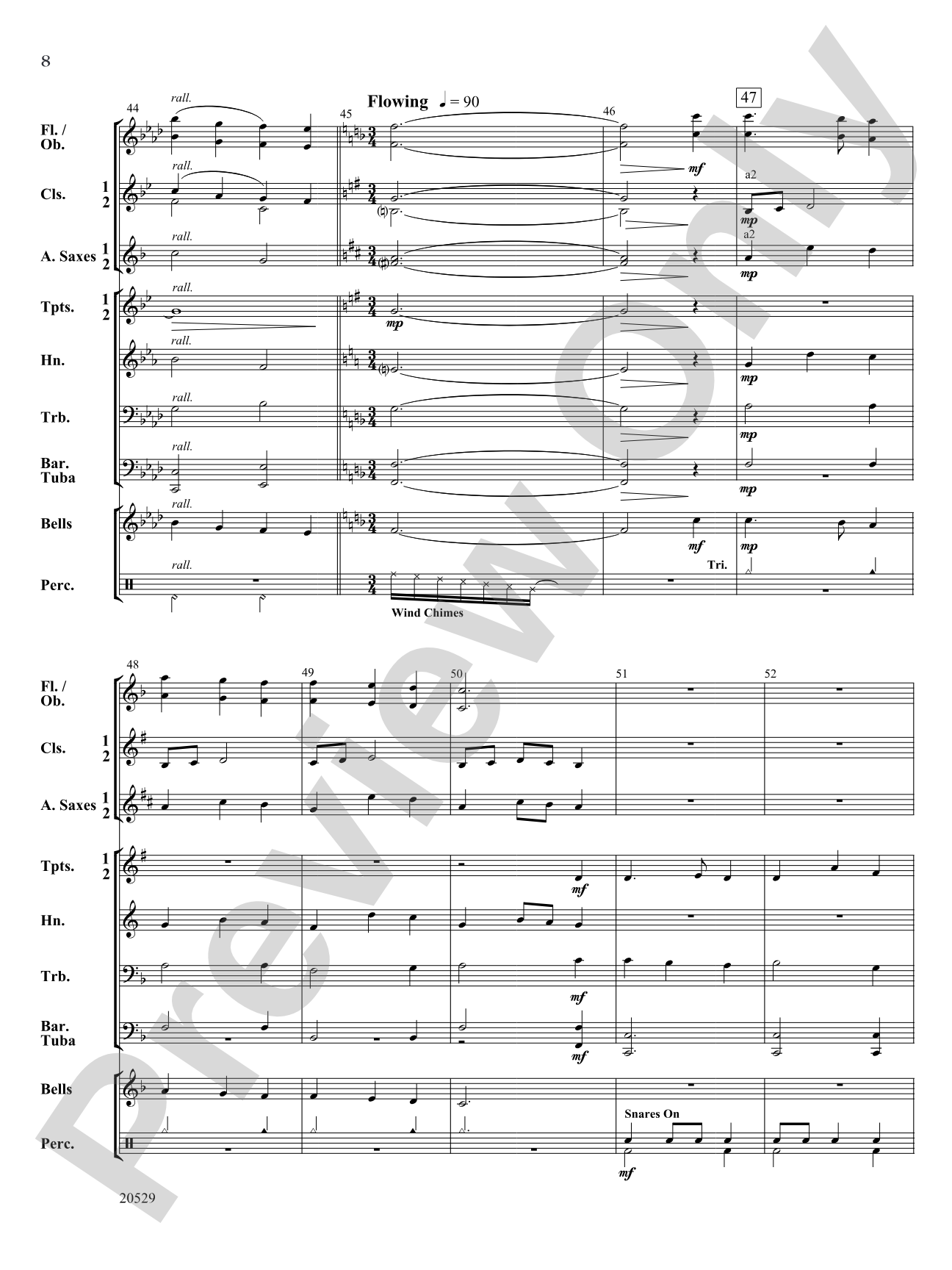 O Come to the Manger: Concert Band Conductor Score & Parts