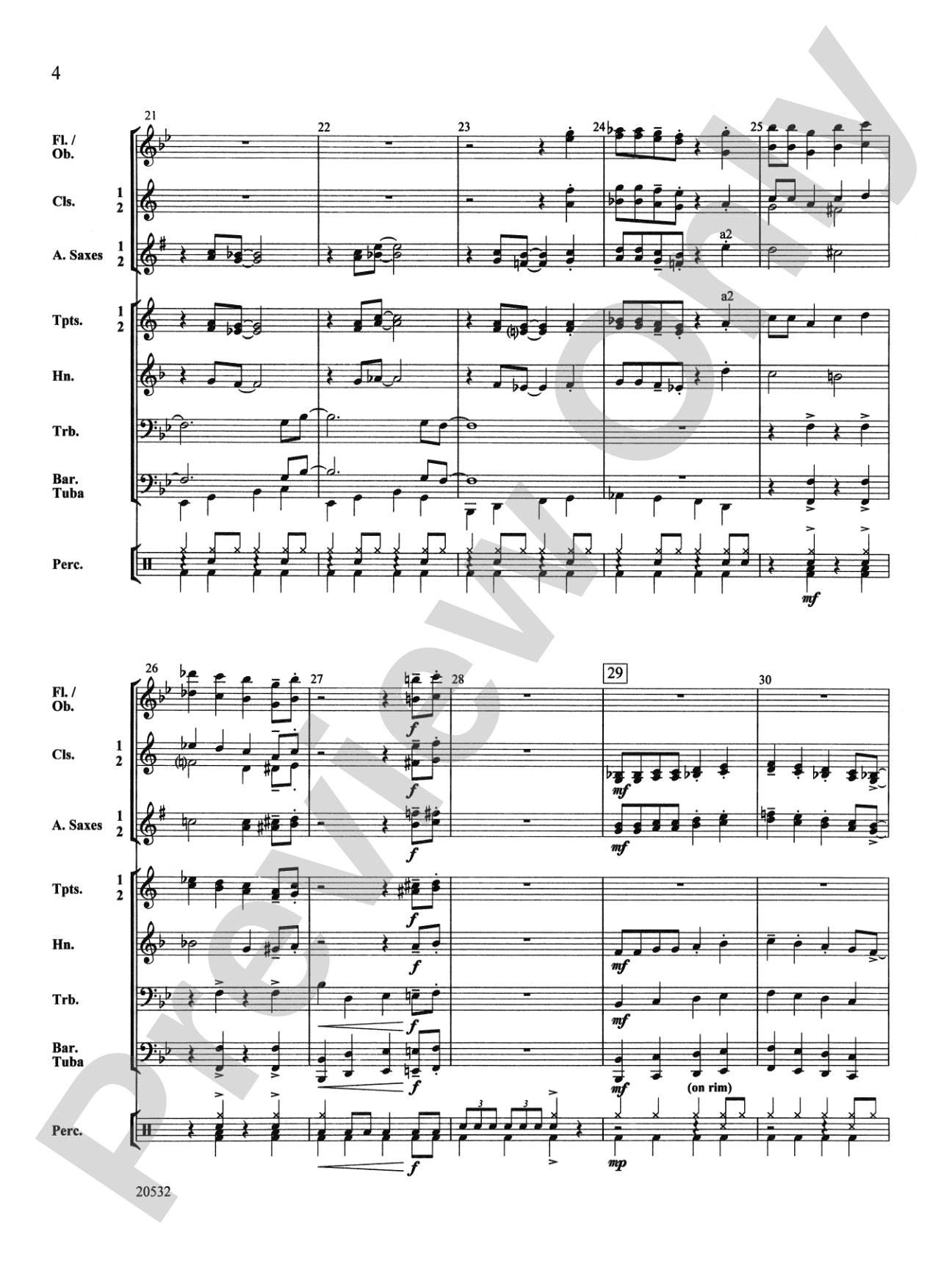 Big Band Bop: Concert Band Conductor Score & Parts