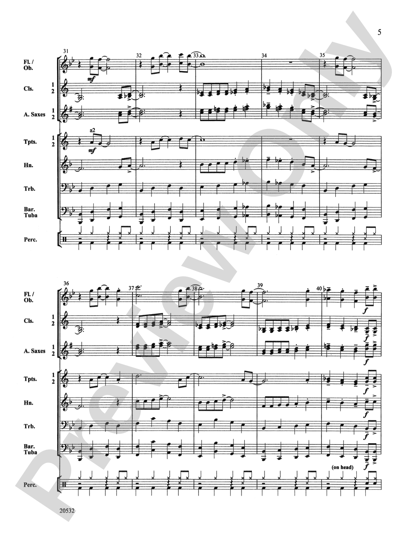 Big Band Bop: Concert Band Conductor Score & Parts