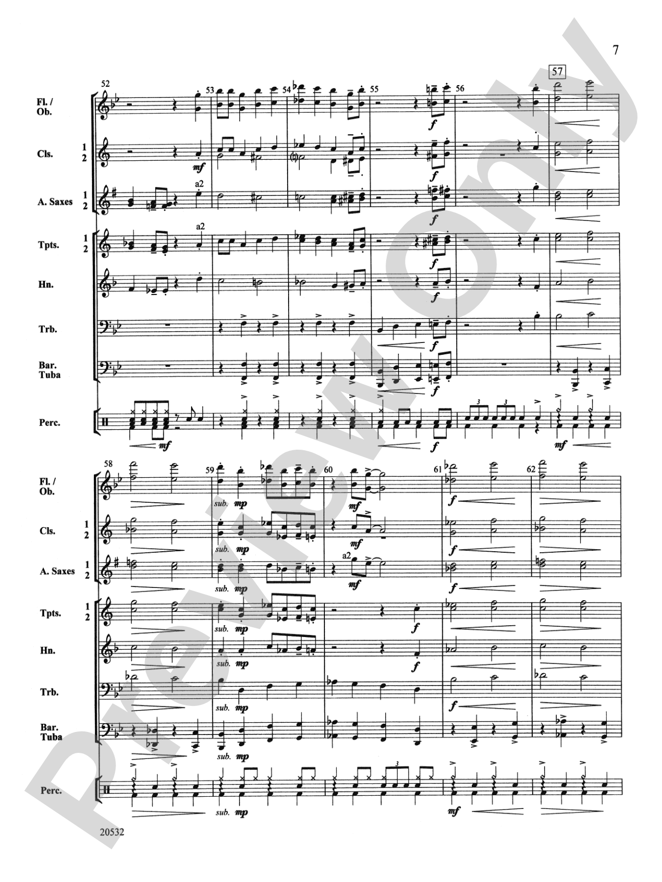 Big Band Bop: Concert Band Conductor Score & Parts