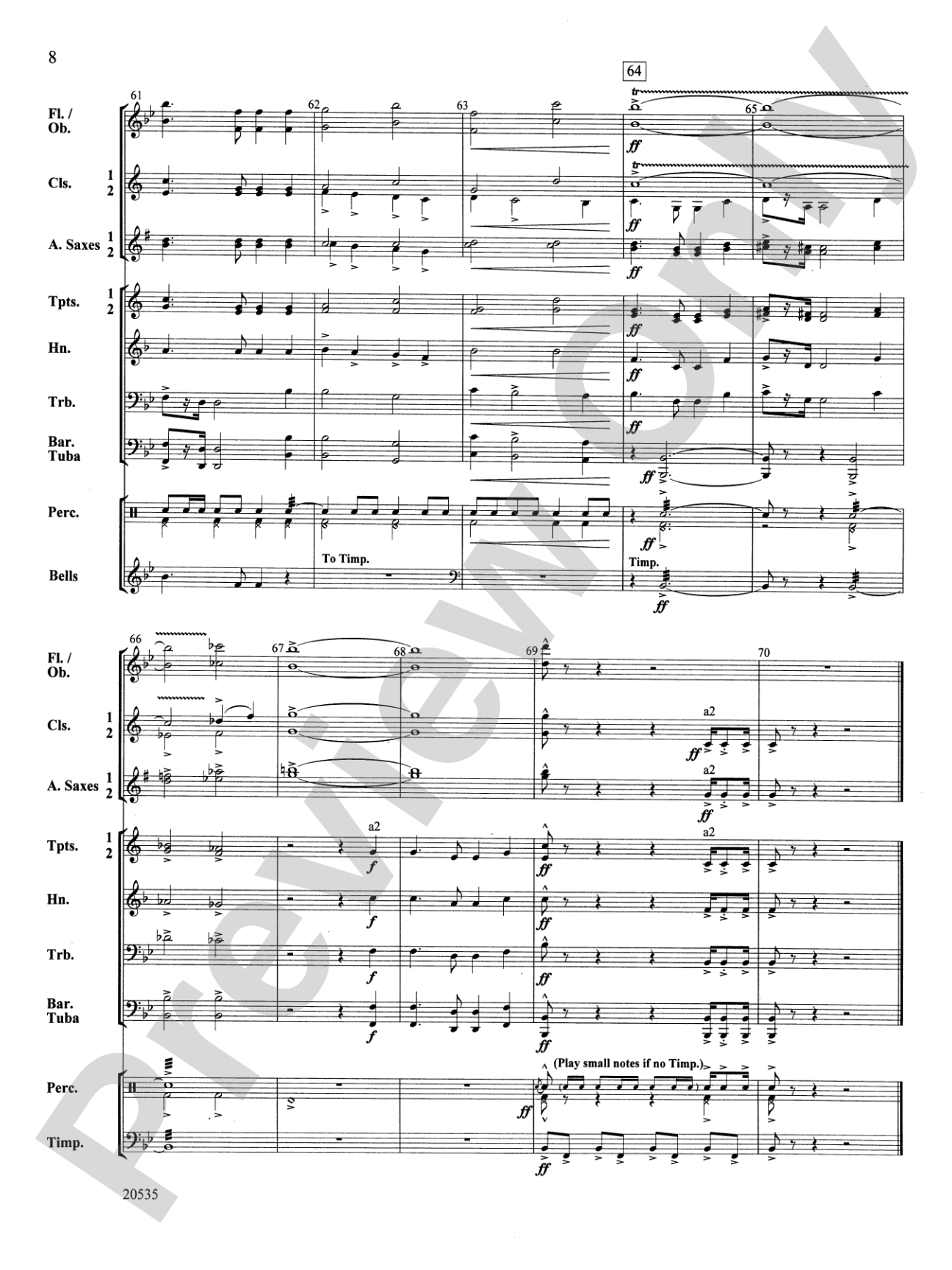 American Heroes March: Concert Band Conductor Score & Parts