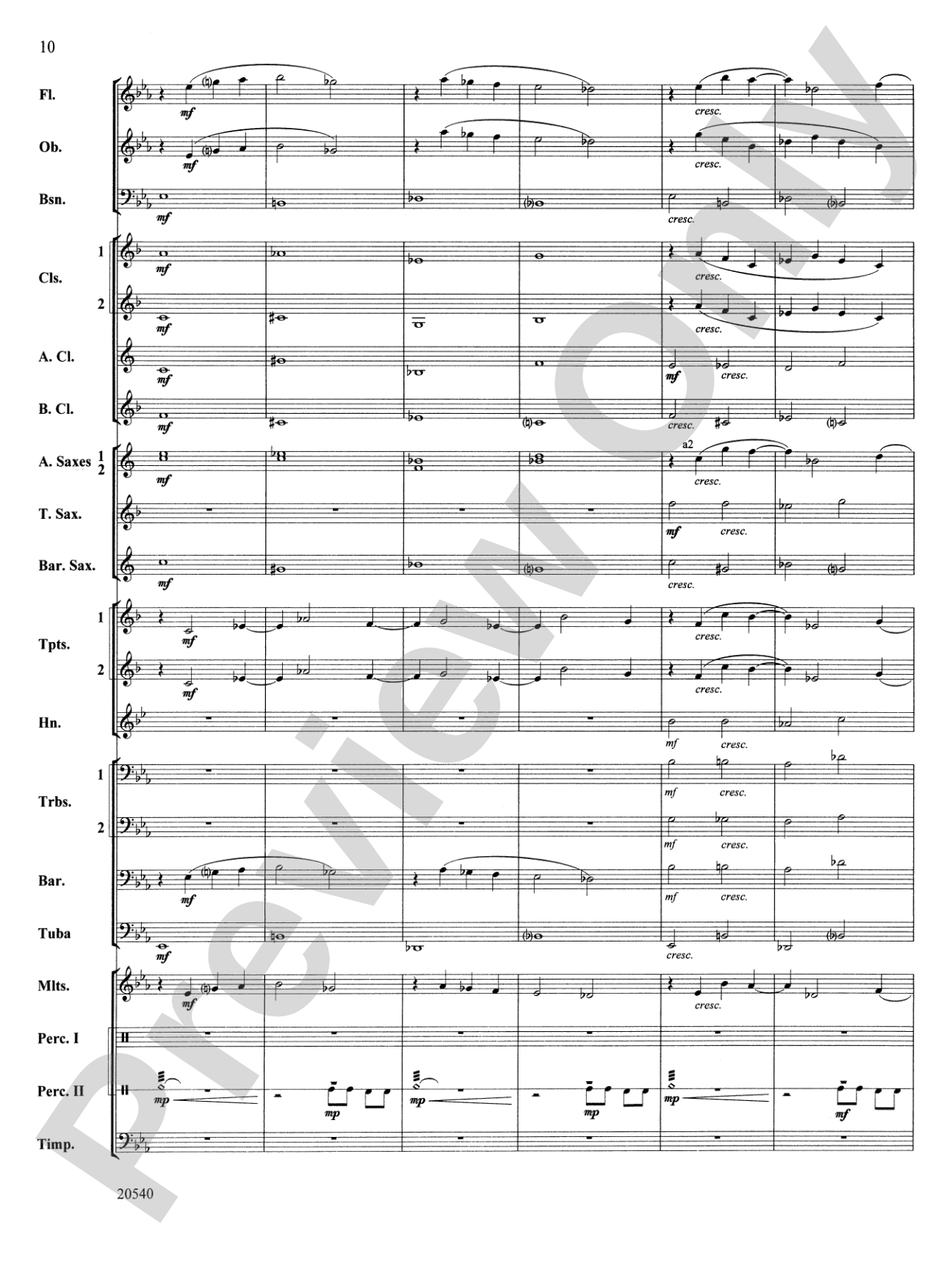 Matrix: Concert Band Conductor Score & Parts