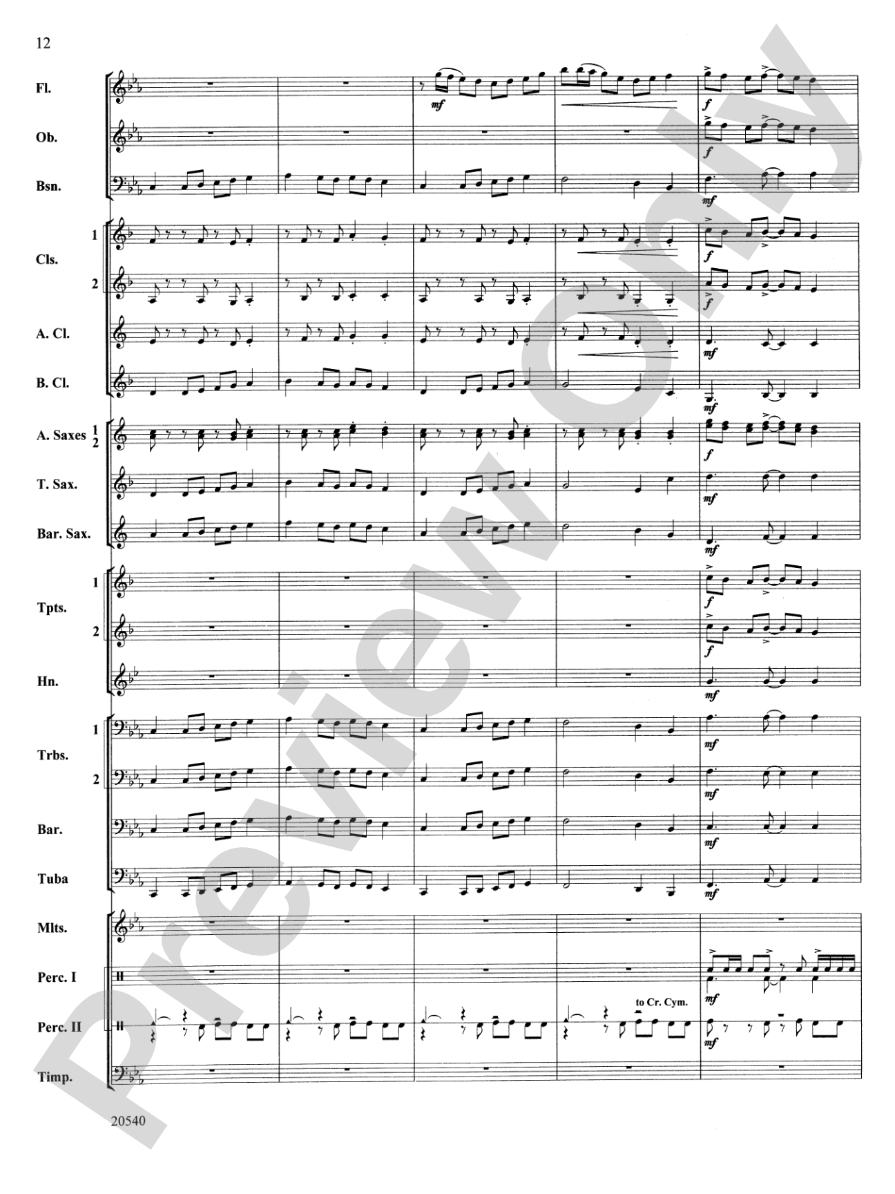 Matrix: Concert Band Conductor Score & Parts