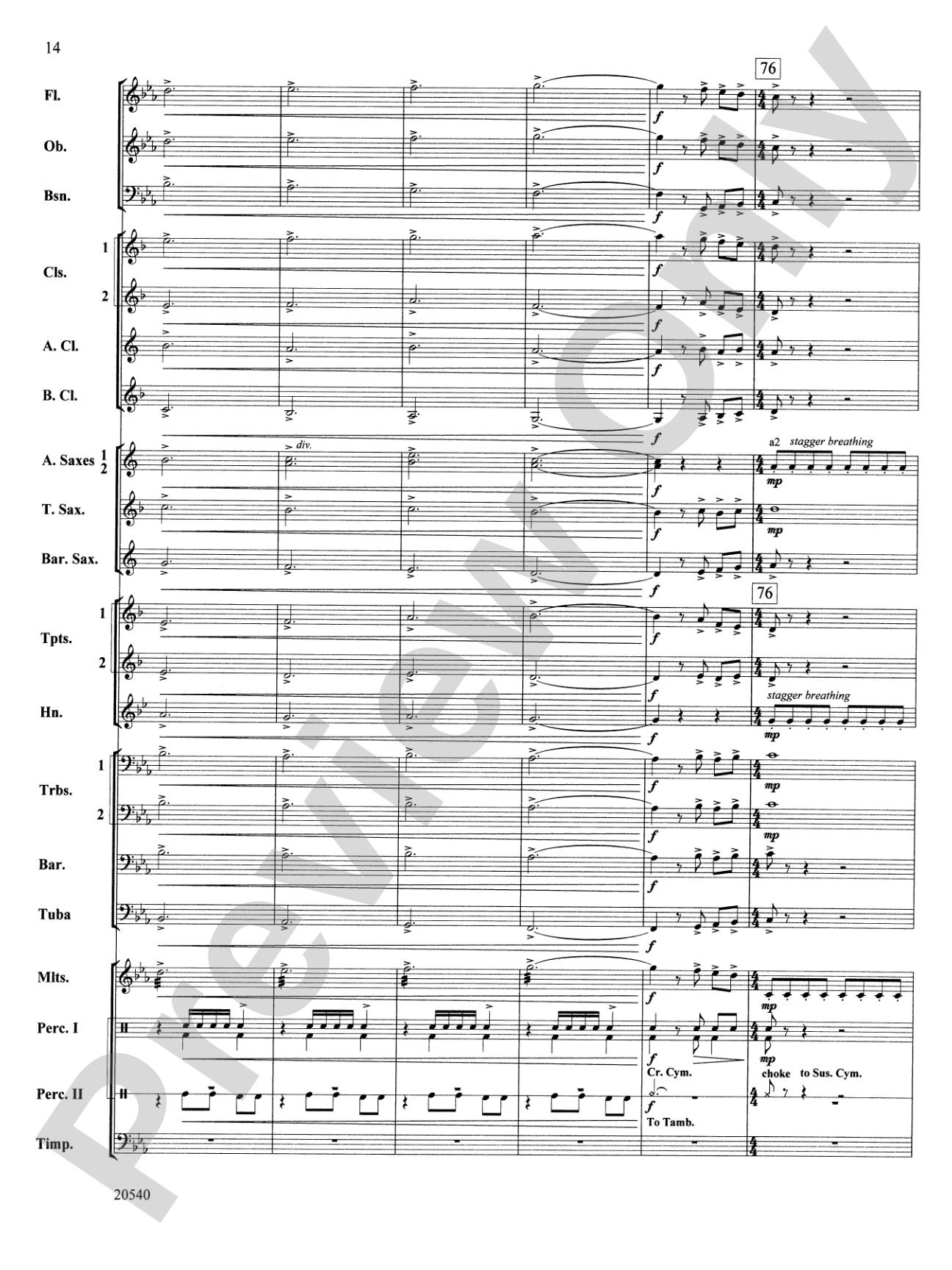 Matrix: Concert Band Conductor Score & Parts