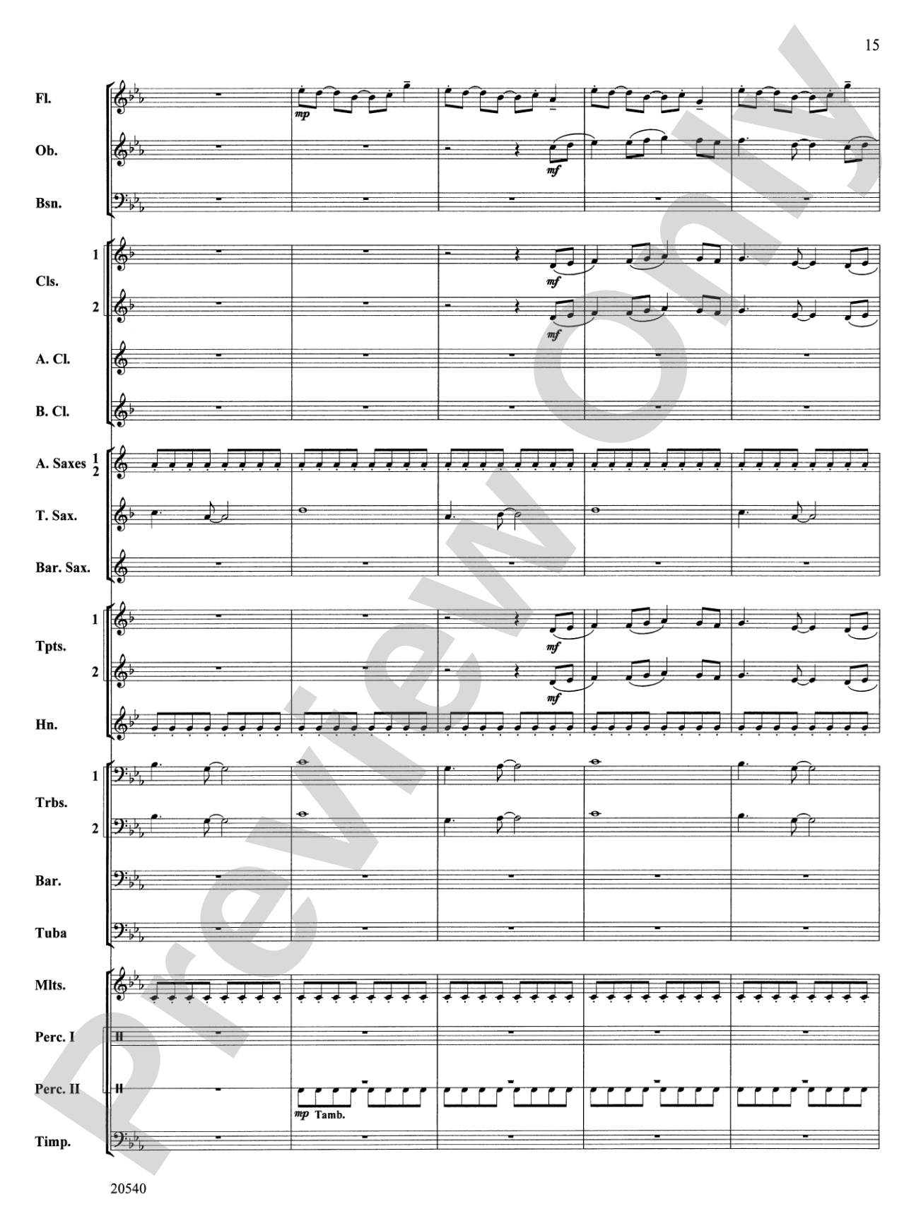 Matrix: Concert Band Conductor Score & Parts
