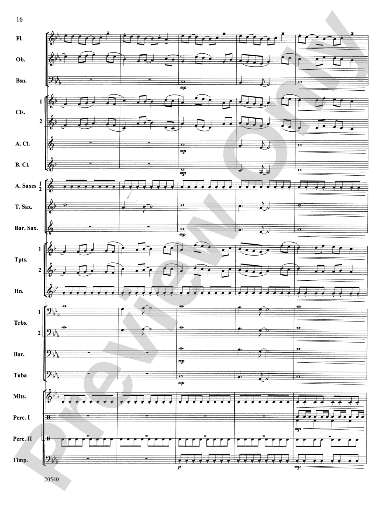 Matrix: Concert Band Conductor Score & Parts