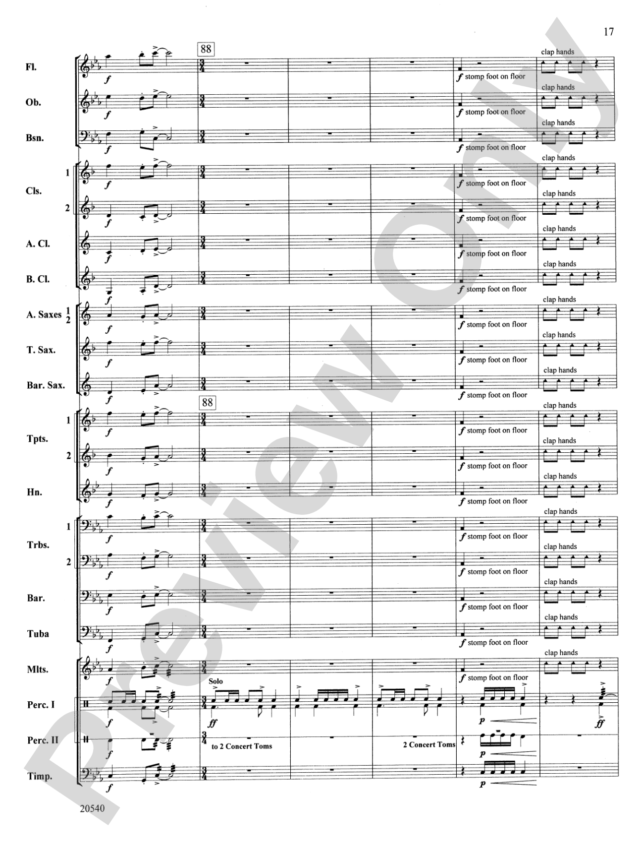Matrix: Concert Band Conductor Score & Parts