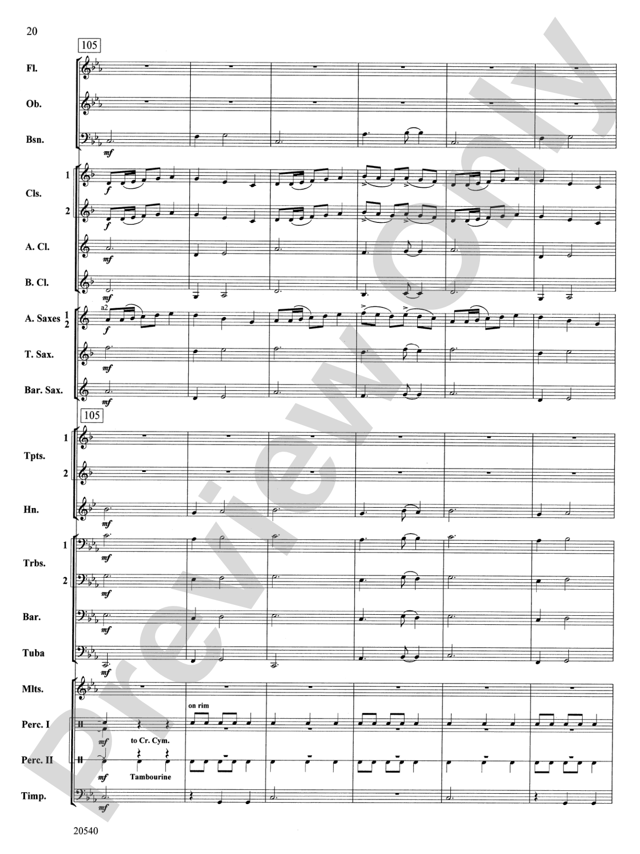 Matrix: Concert Band Conductor Score & Parts