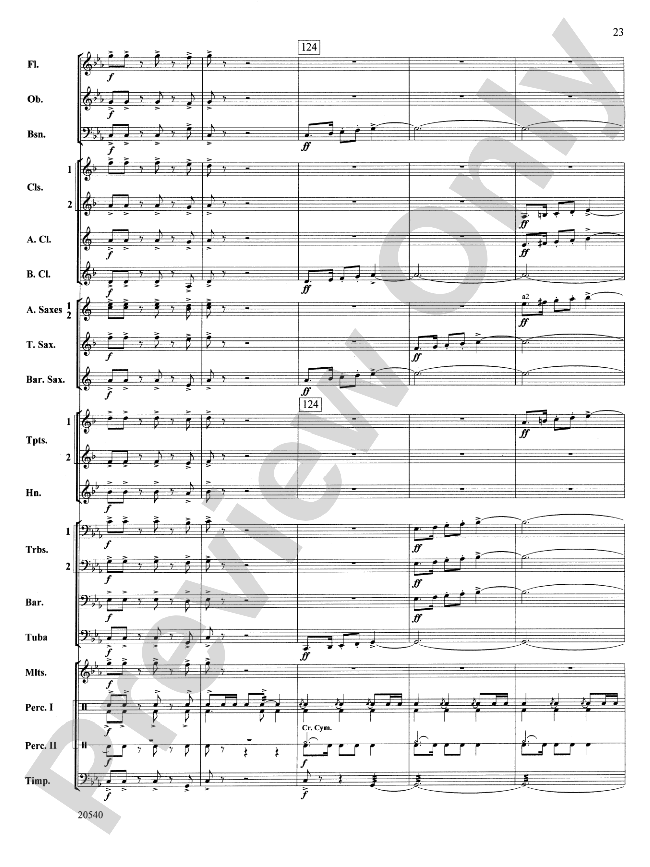 Matrix: Concert Band Conductor Score & Parts