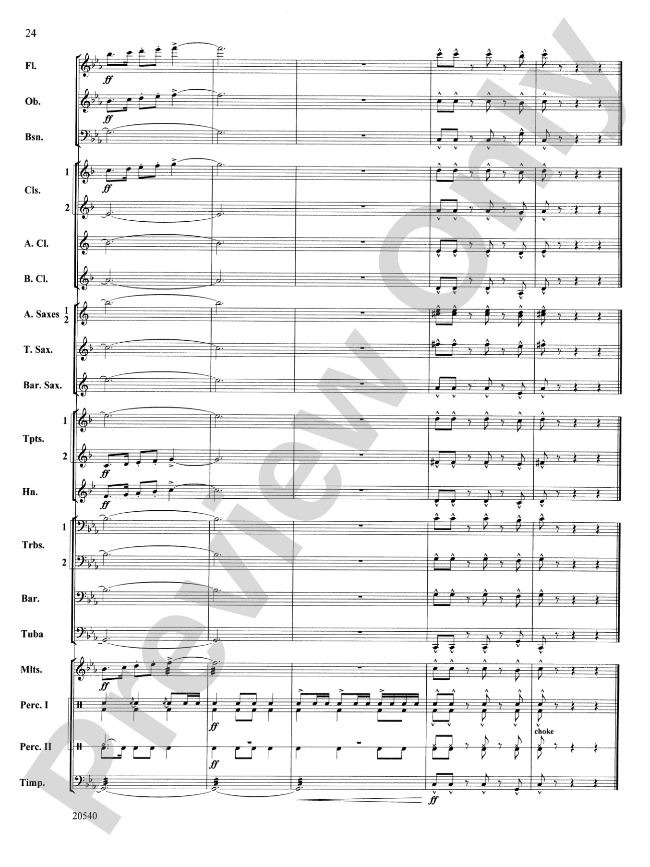 Matrix: Concert Band Conductor Score & Parts