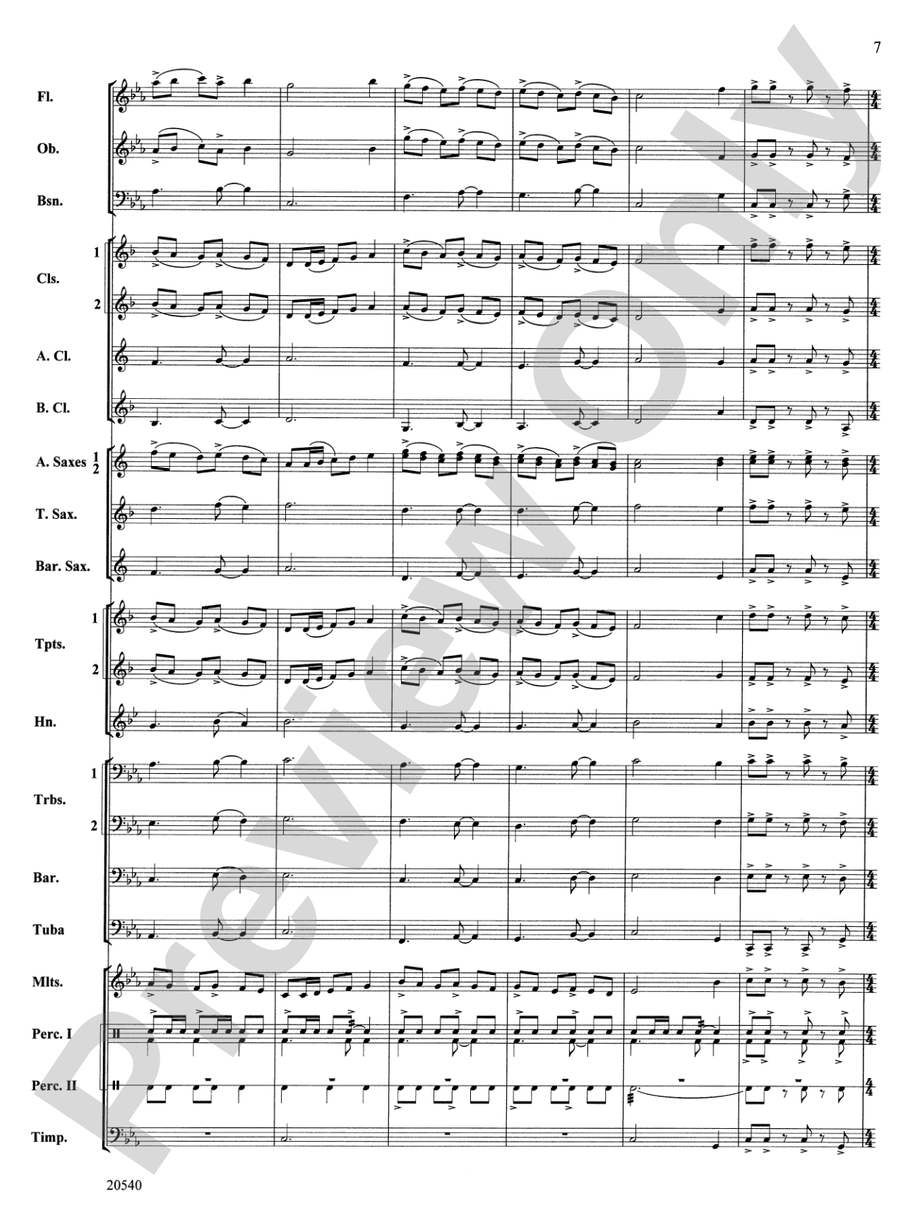 Matrix: Concert Band Conductor Score & Parts