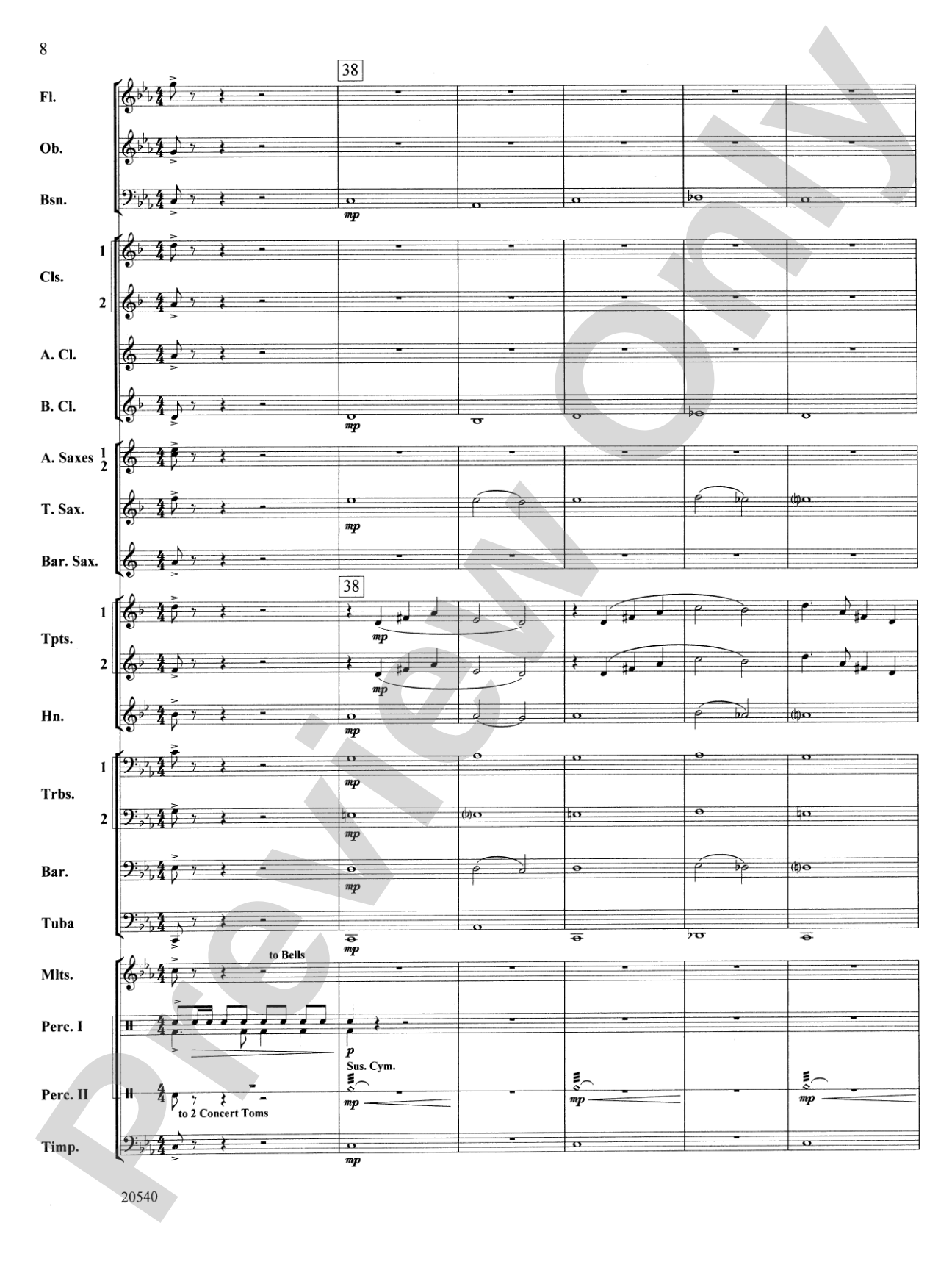 Matrix: Concert Band Conductor Score & Parts