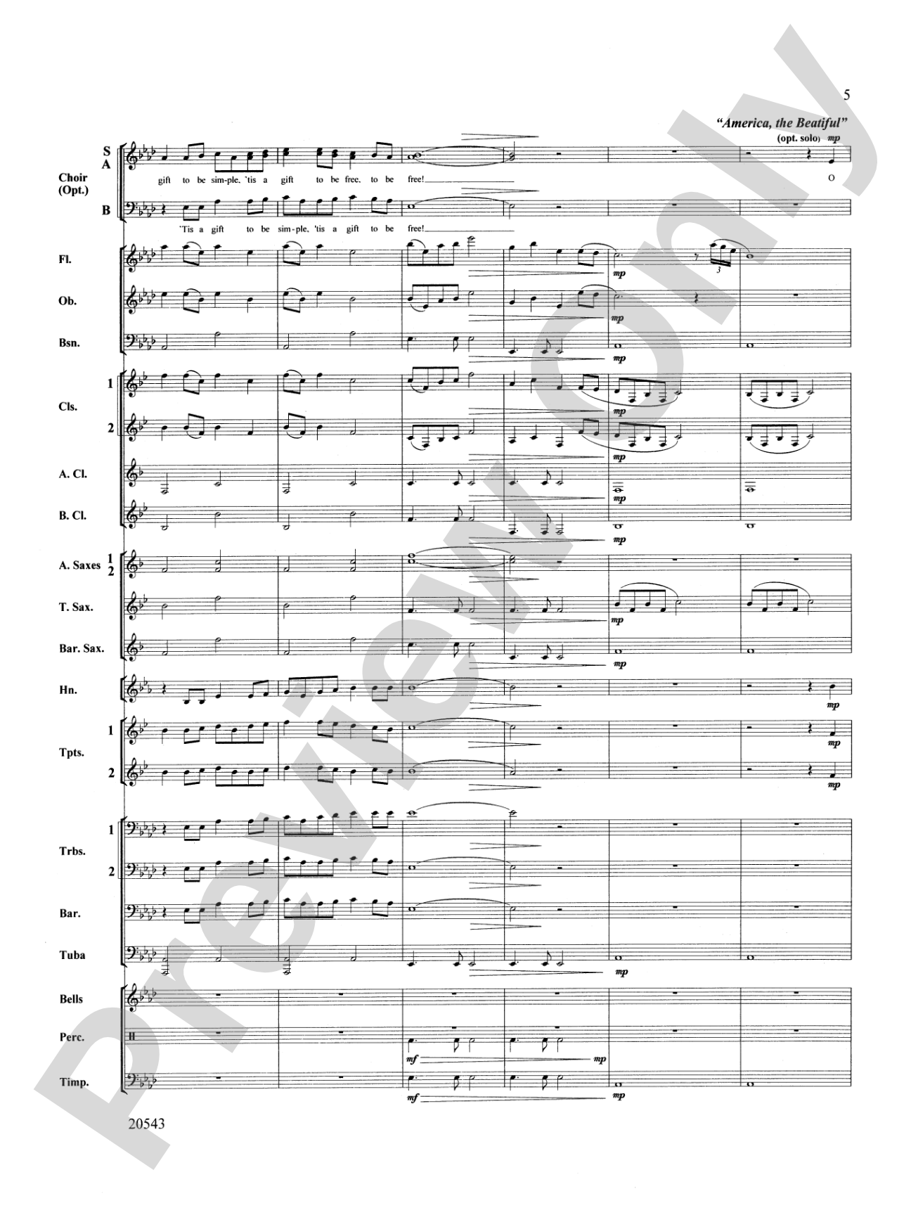 United We Stand (An American Medley): Concert Band Conductor Score & Parts