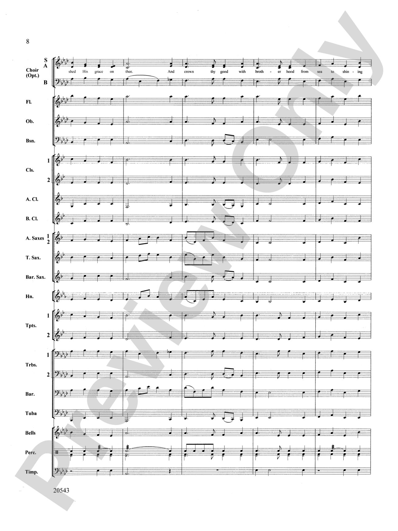 United We Stand (An American Medley): Concert Band Conductor Score & Parts