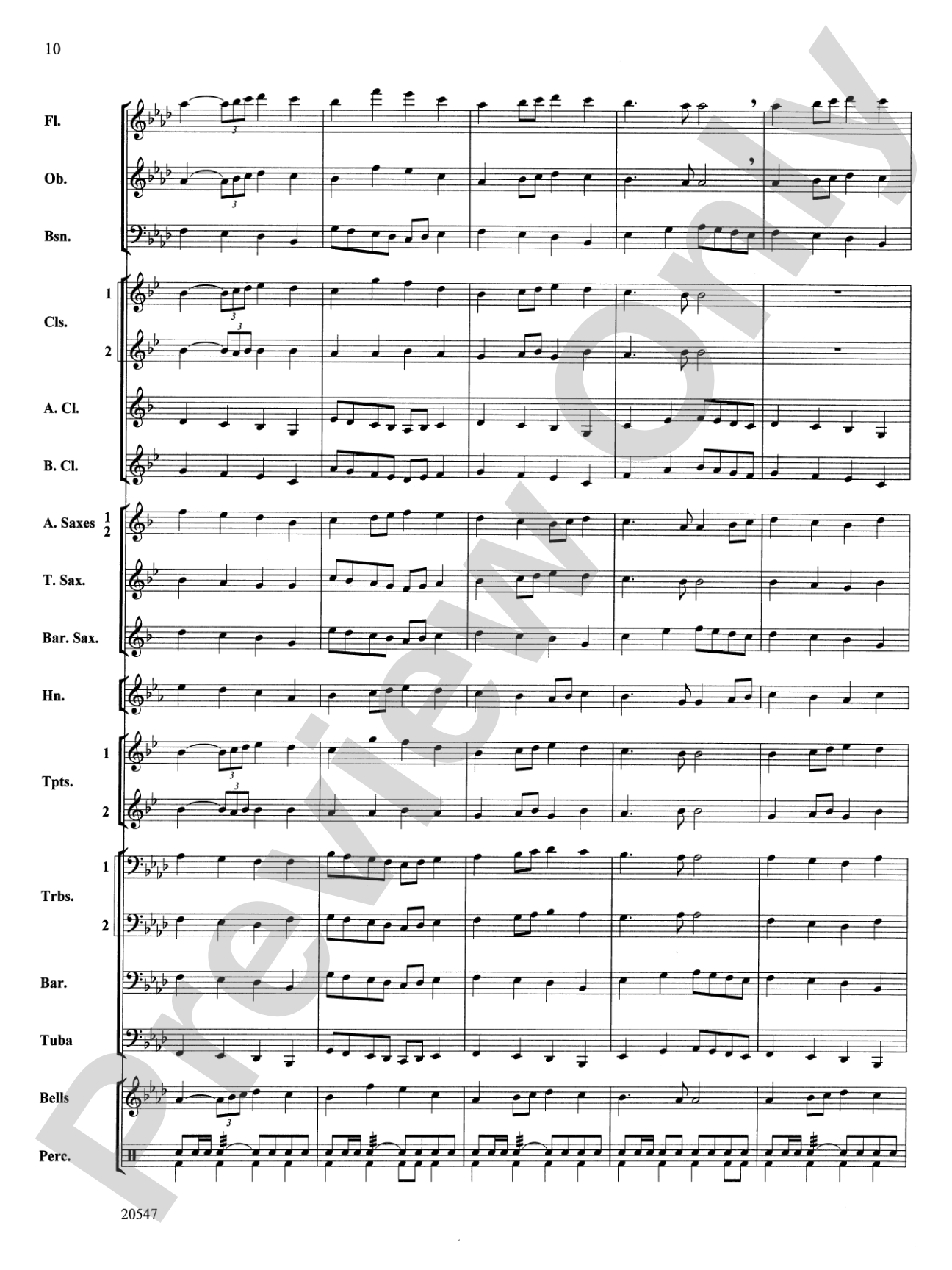 Unity March: Concert Band Conductor Score & Parts