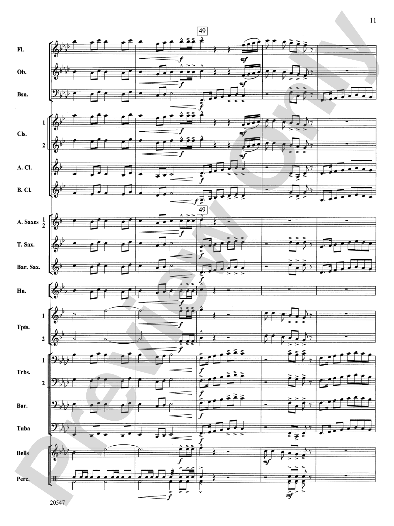 Unity March: Concert Band Conductor Score & Parts