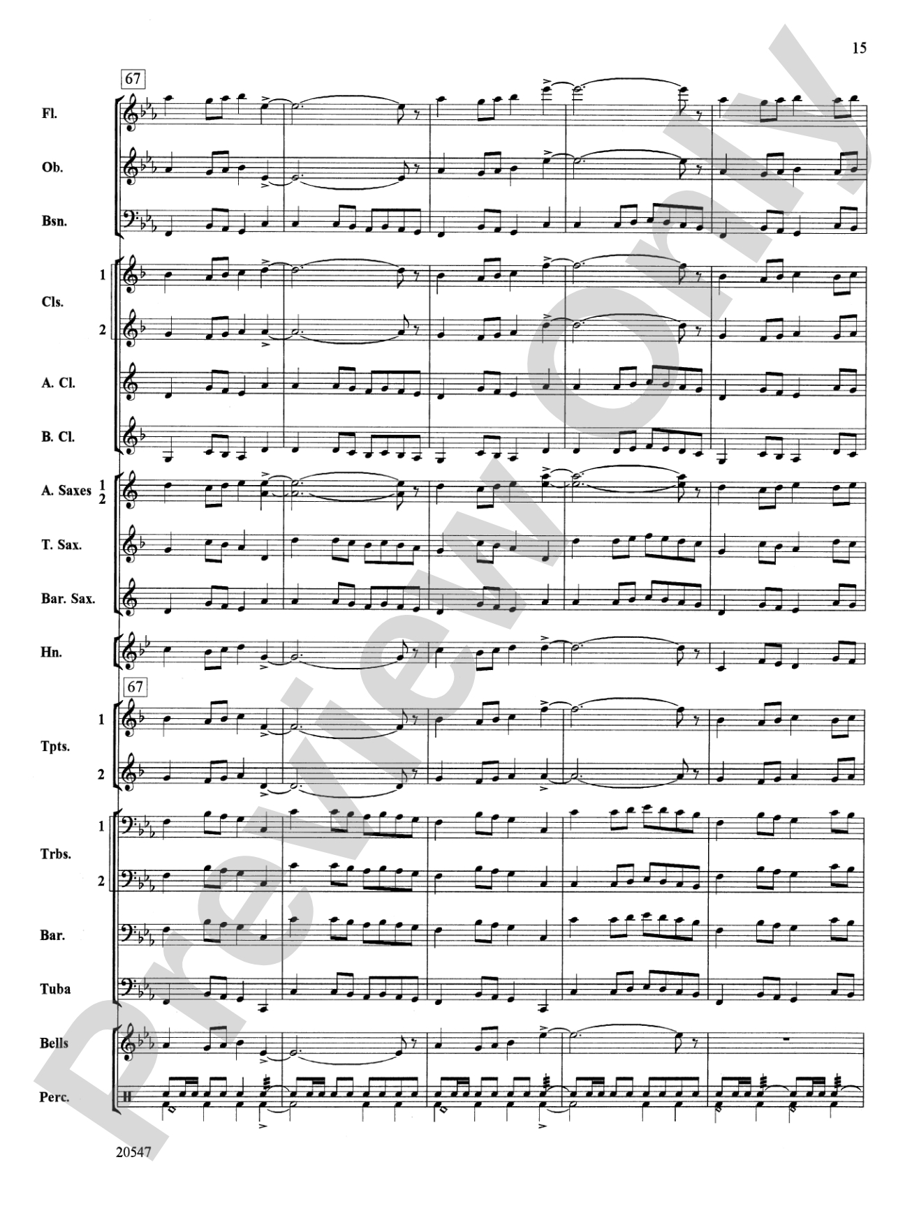 Unity March: Concert Band Conductor Score & Parts