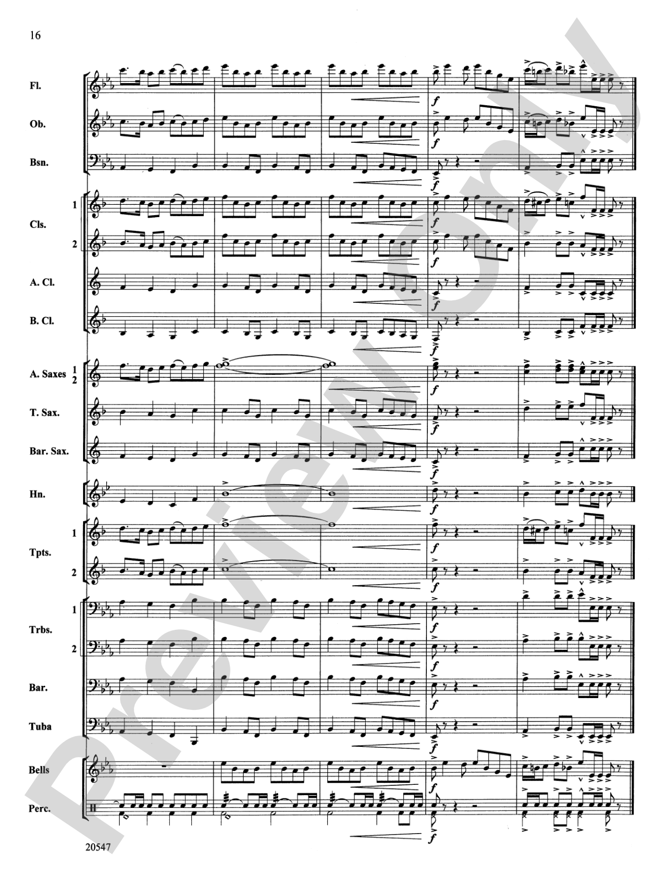 Unity March: Concert Band Conductor Score & Parts