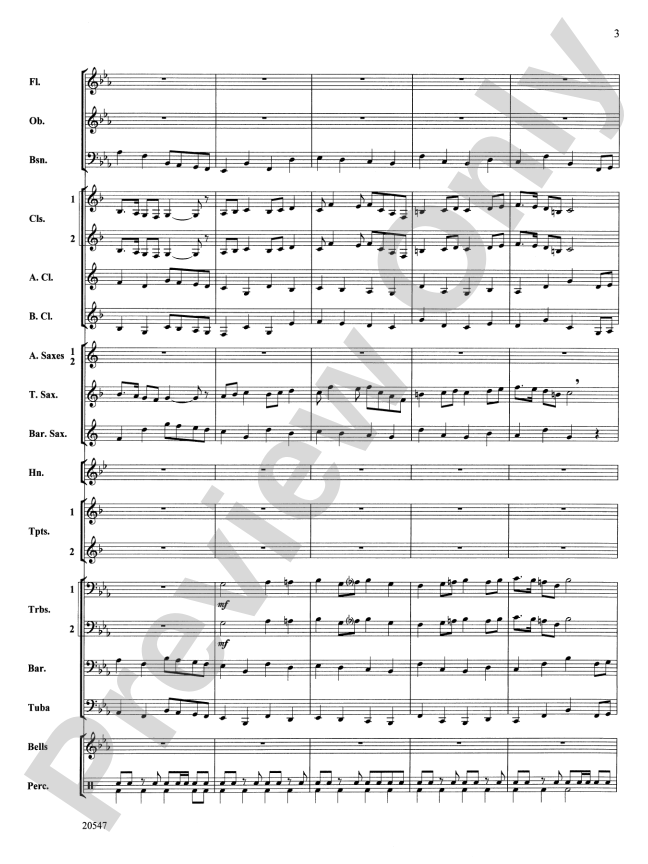 Unity March: Concert Band Conductor Score & Parts