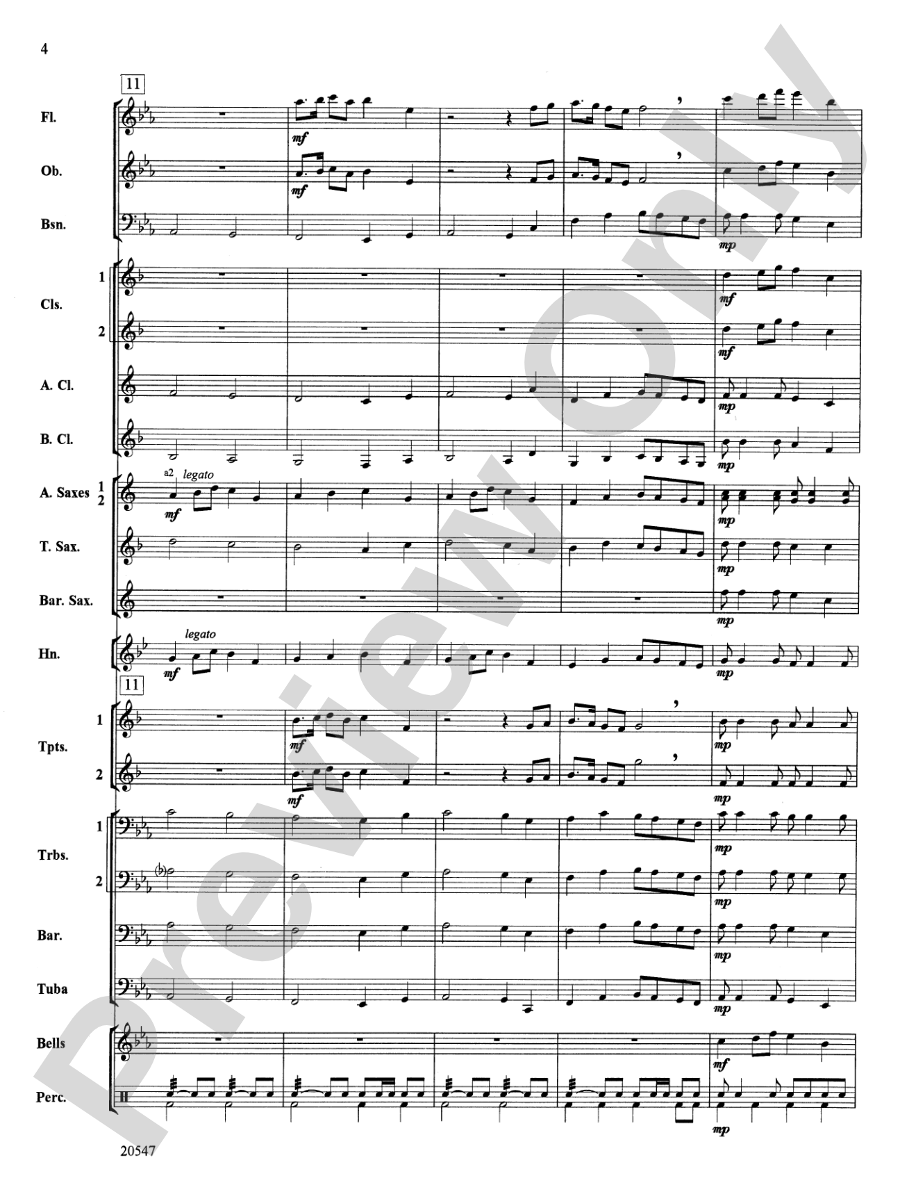 Unity March: Concert Band Conductor Score & Parts