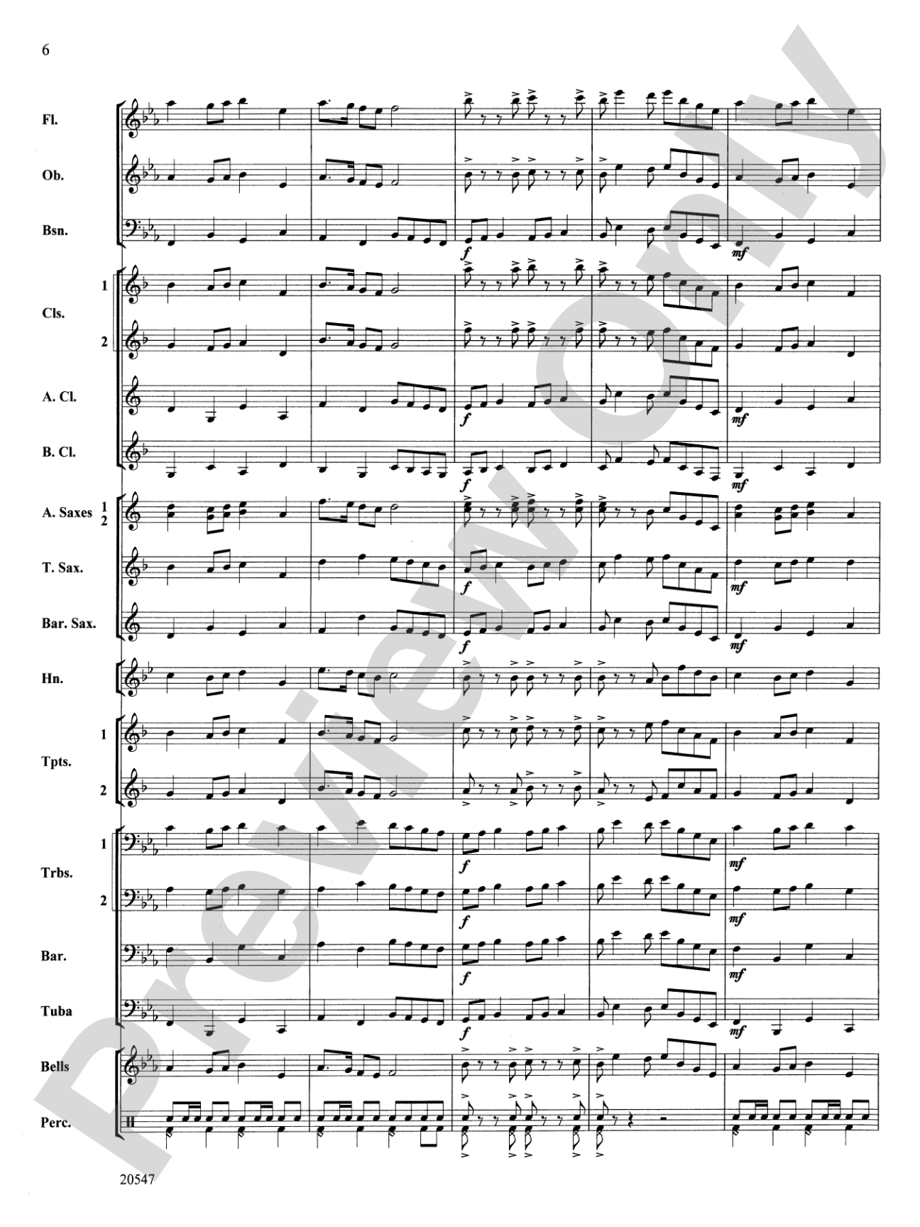 Unity March: Concert Band Conductor Score & Parts