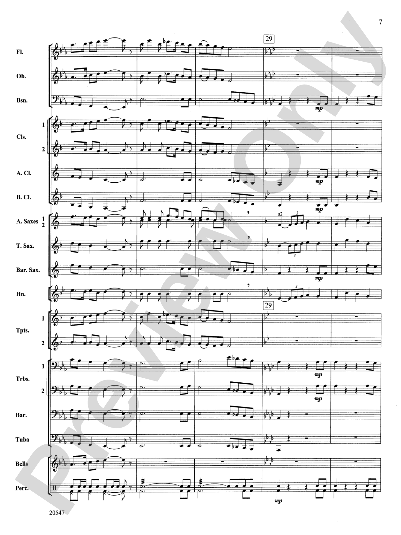 Unity March: Concert Band Conductor Score & Parts
