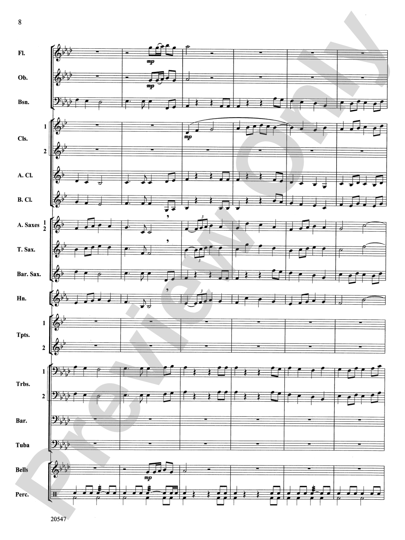Unity March: Concert Band Conductor Score & Parts