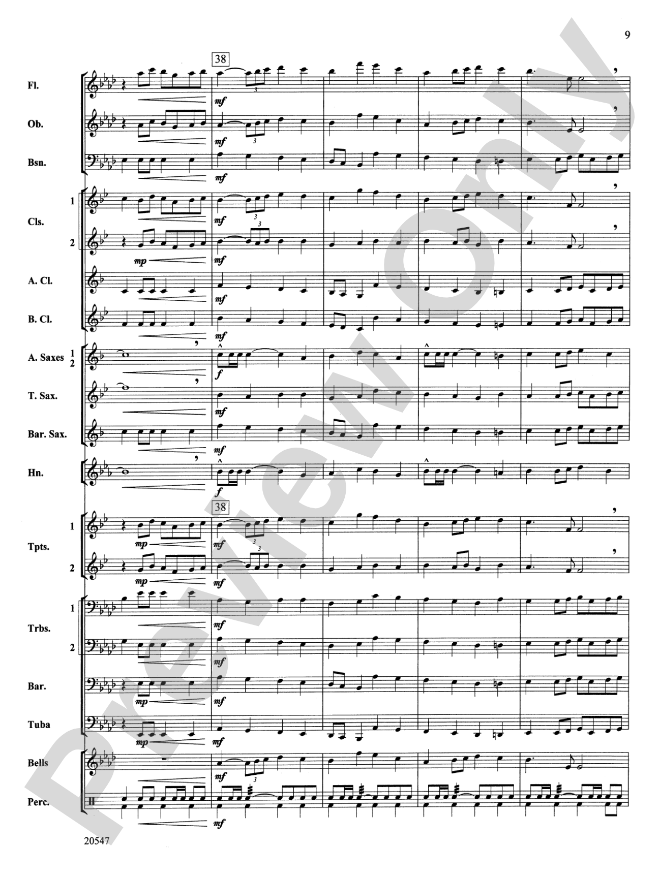 Unity March: Concert Band Conductor Score & Parts