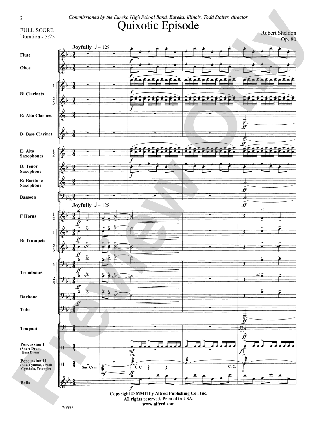 Quixotic Episode: Score