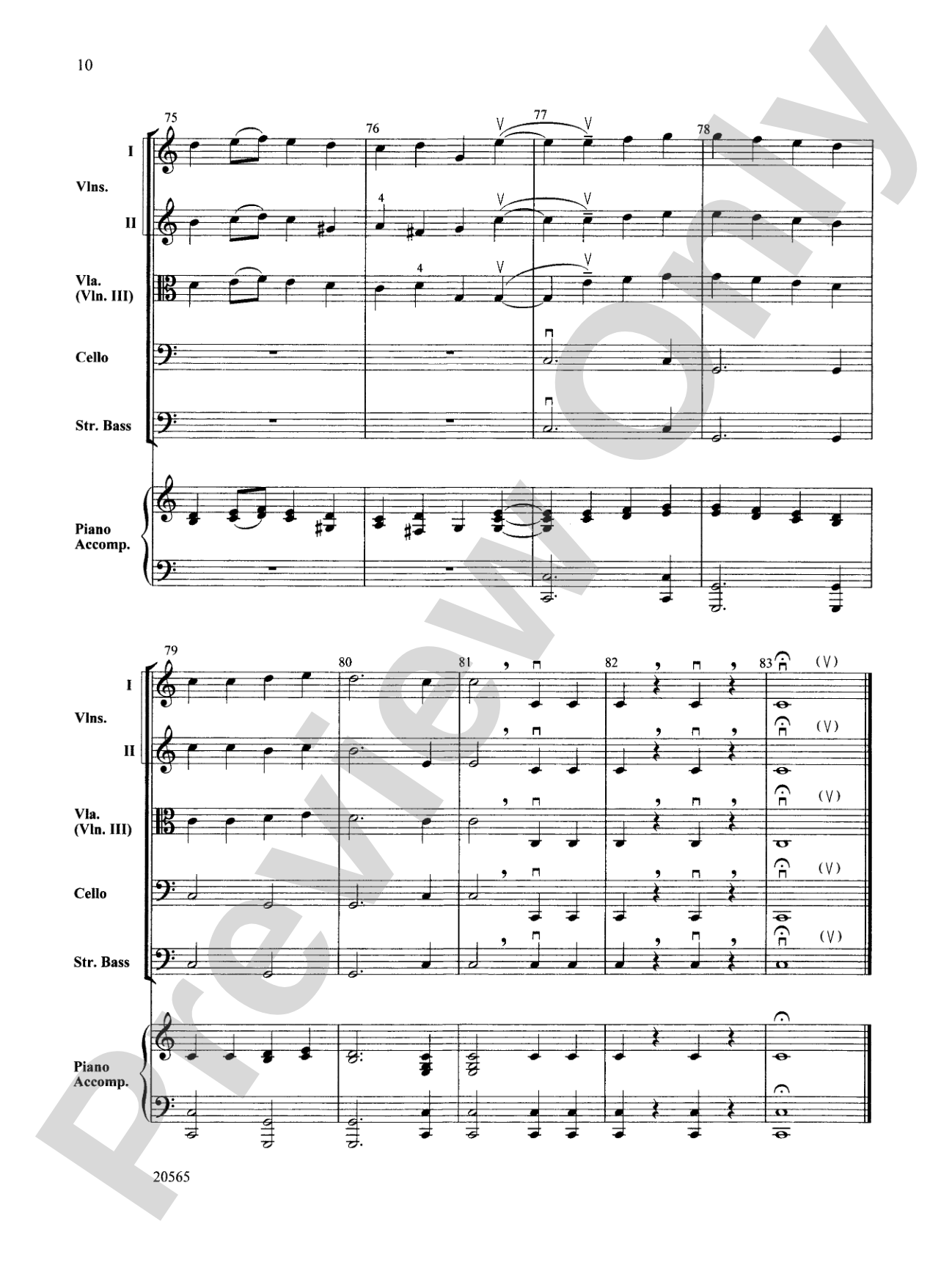 Best of Beethoven: String Orchestra Conductor Score & Parts
