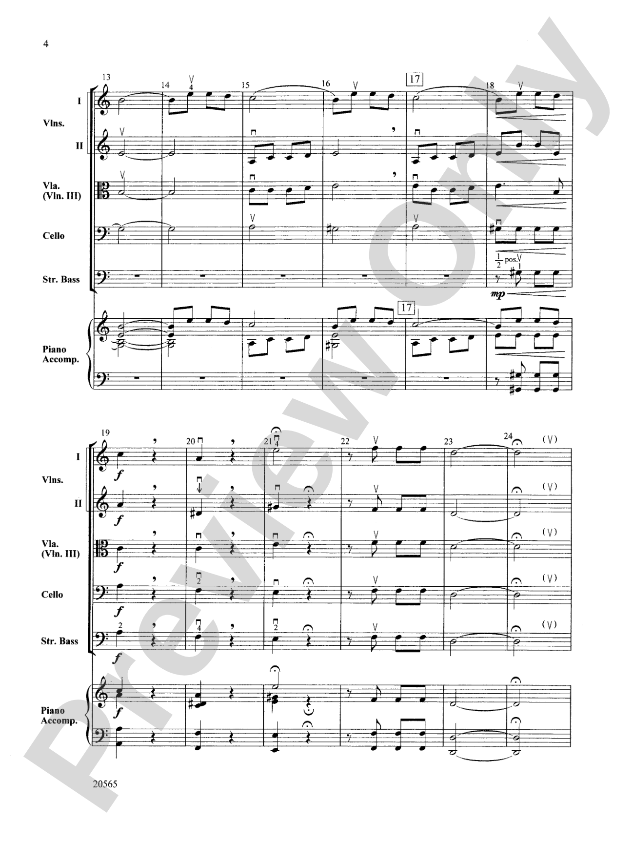Best of Beethoven: String Orchestra Conductor Score & Parts