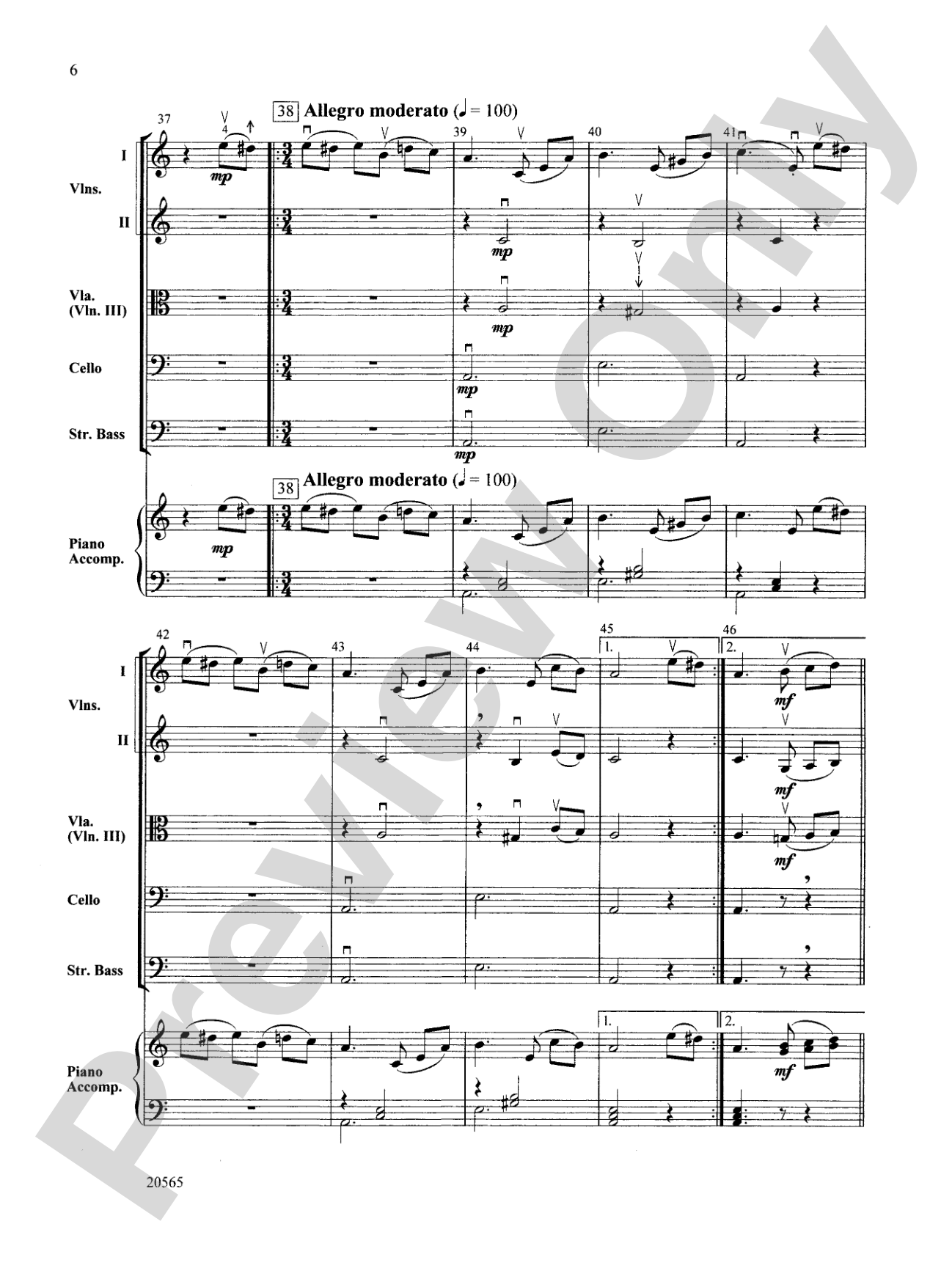 Best of Beethoven: String Orchestra Conductor Score & Parts
