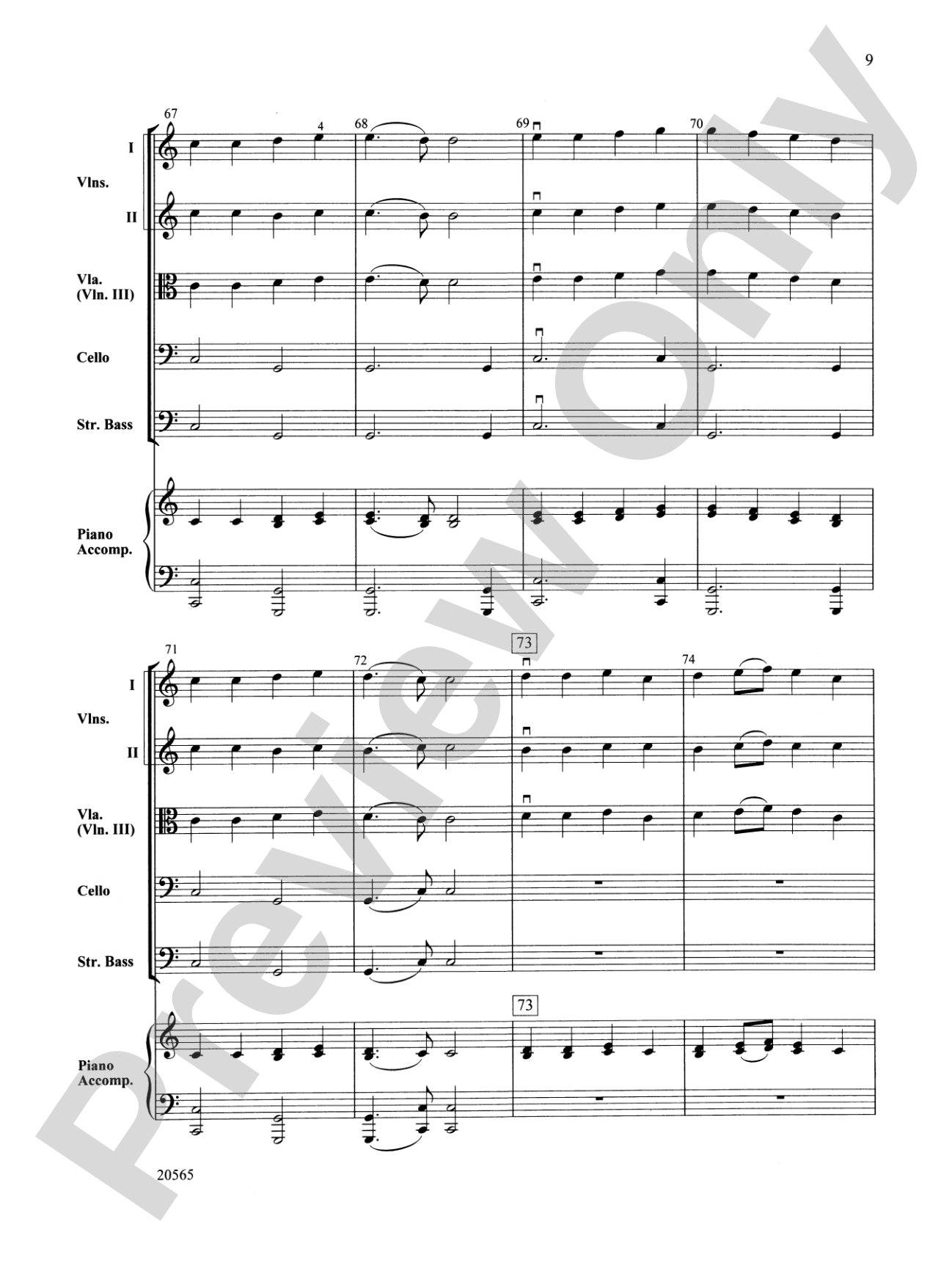 Best of Beethoven: String Orchestra Conductor Score & Parts