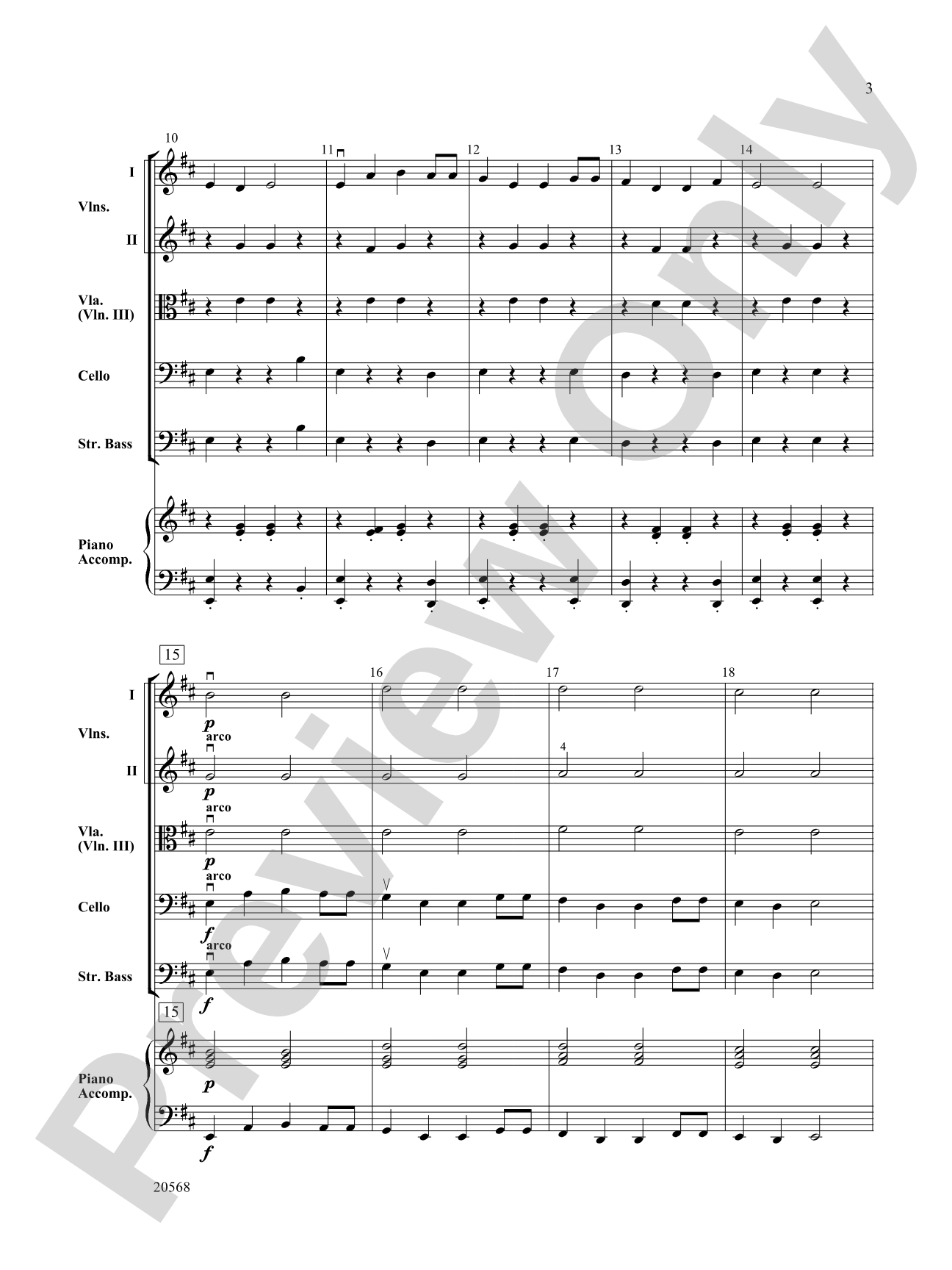 Sailor's Song: String Orchestra Conductor Score & Parts