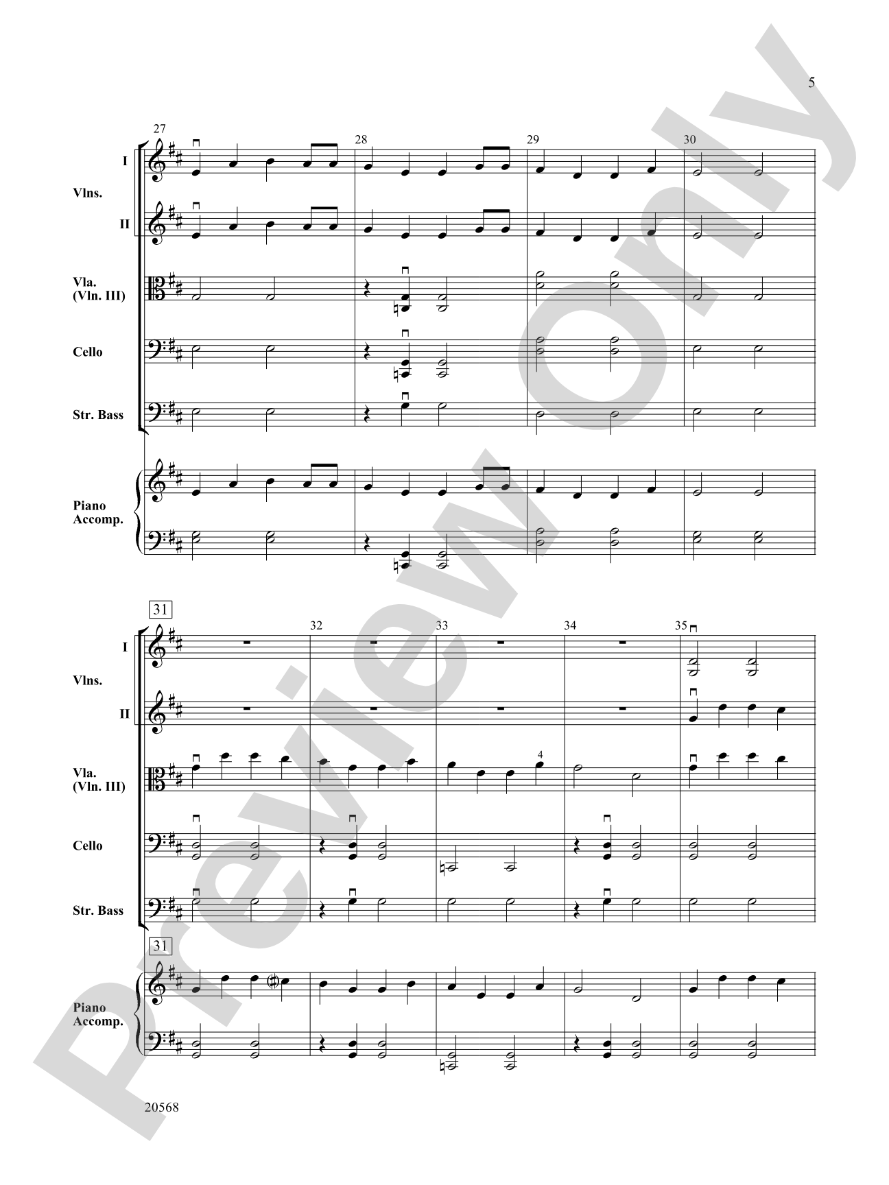 Sailor's Song: String Orchestra Conductor Score & Parts
