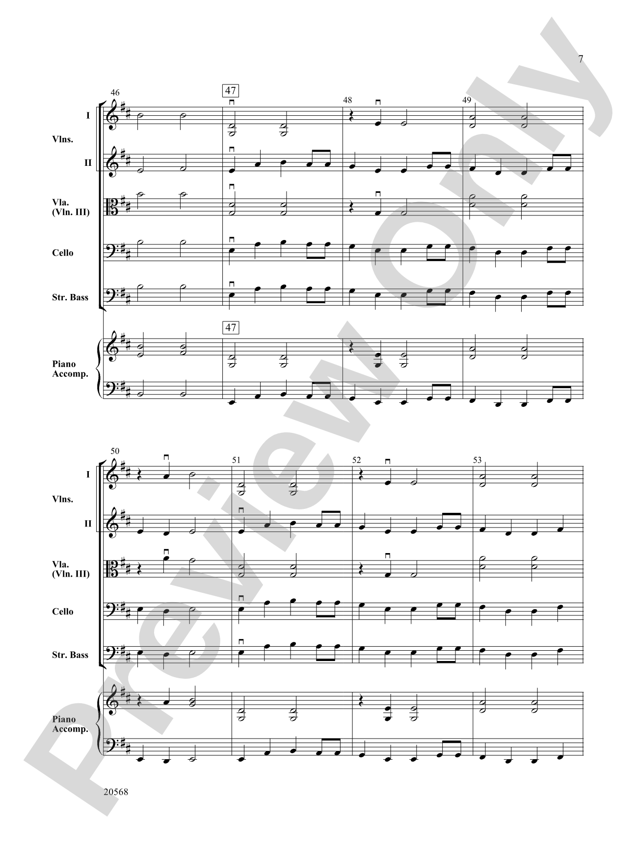 Sailor's Song: String Orchestra Conductor Score & Parts