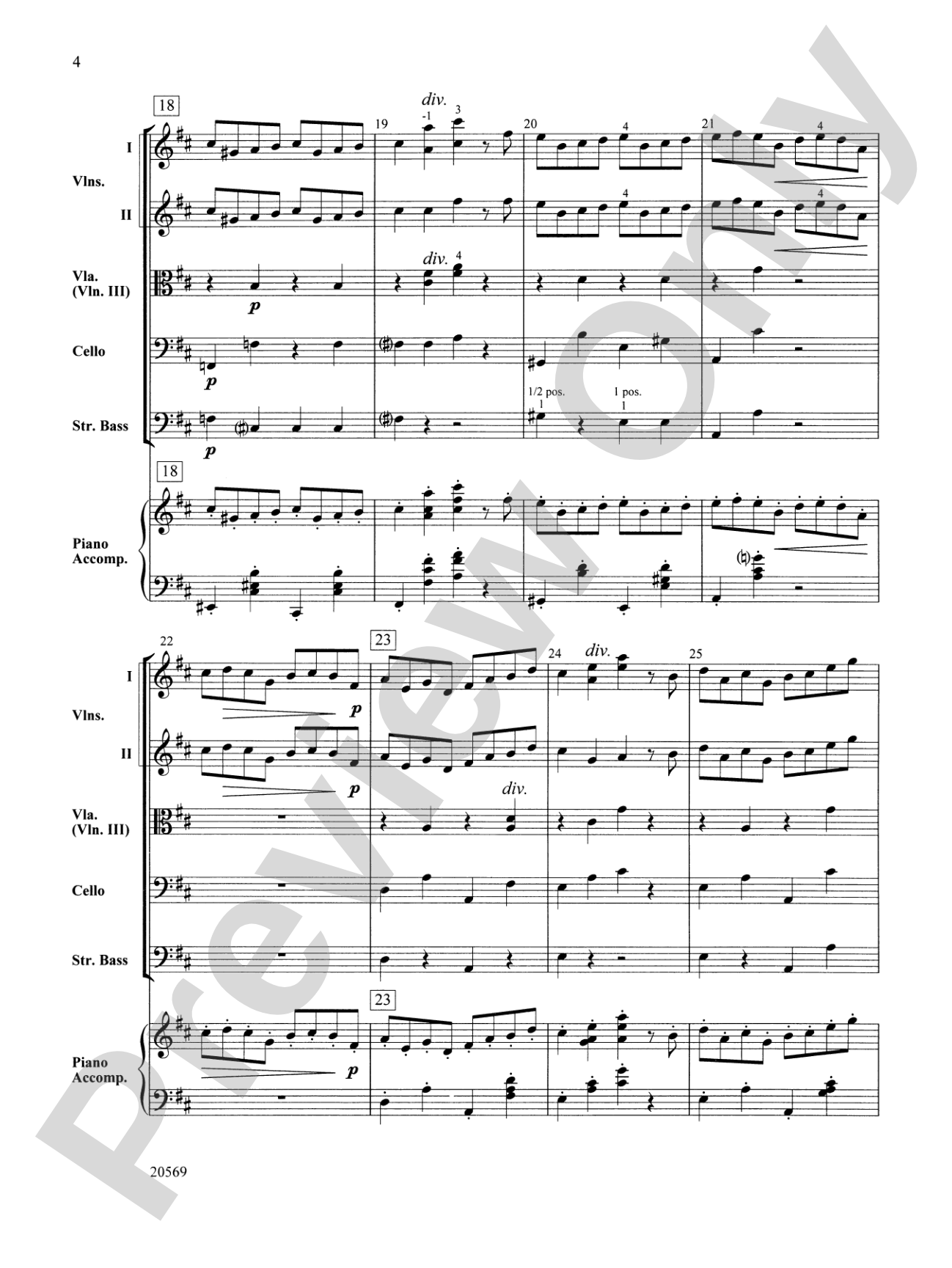 Pizzicato Polka (from the ballet Sylvia): String Orchestra Conductor Score & Parts