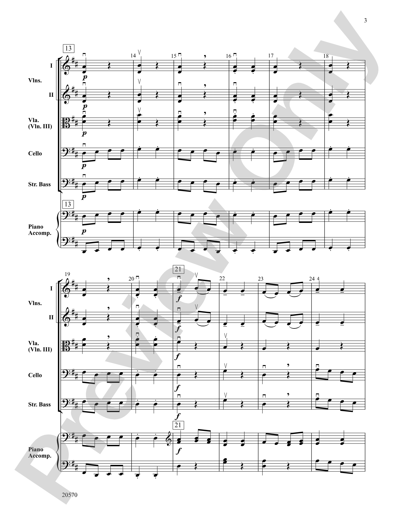 Sword Dance: String Orchestra Conductor Score & Parts