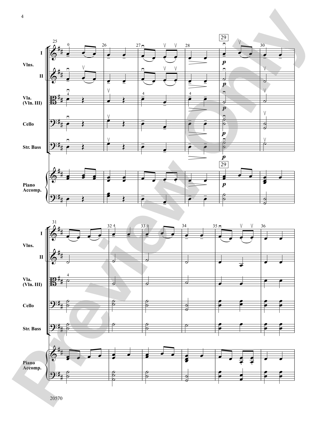 Sword Dance: String Orchestra Conductor Score & Parts