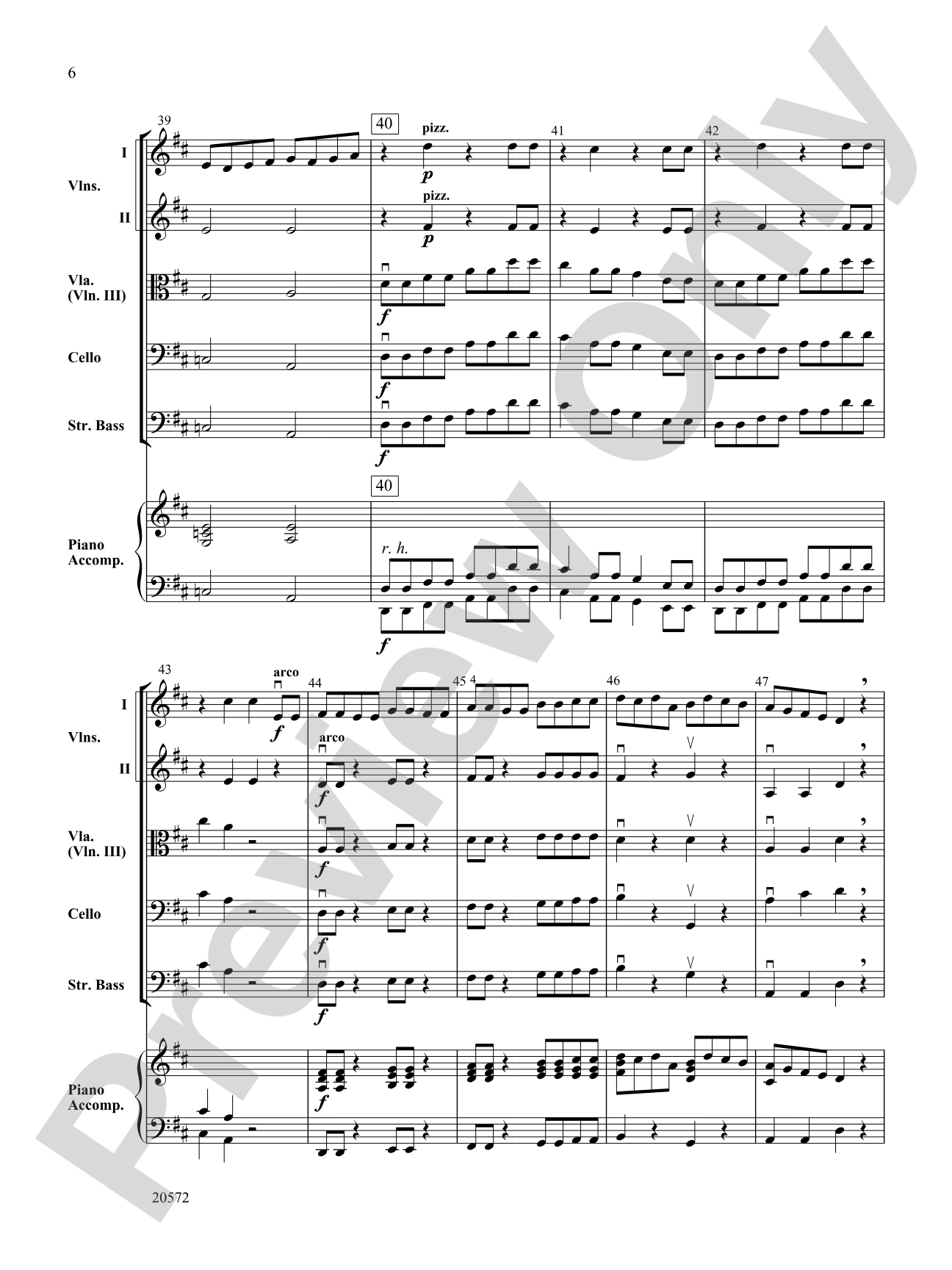 Bach Country Fiddles: String Orchestra Conductor Score & Parts